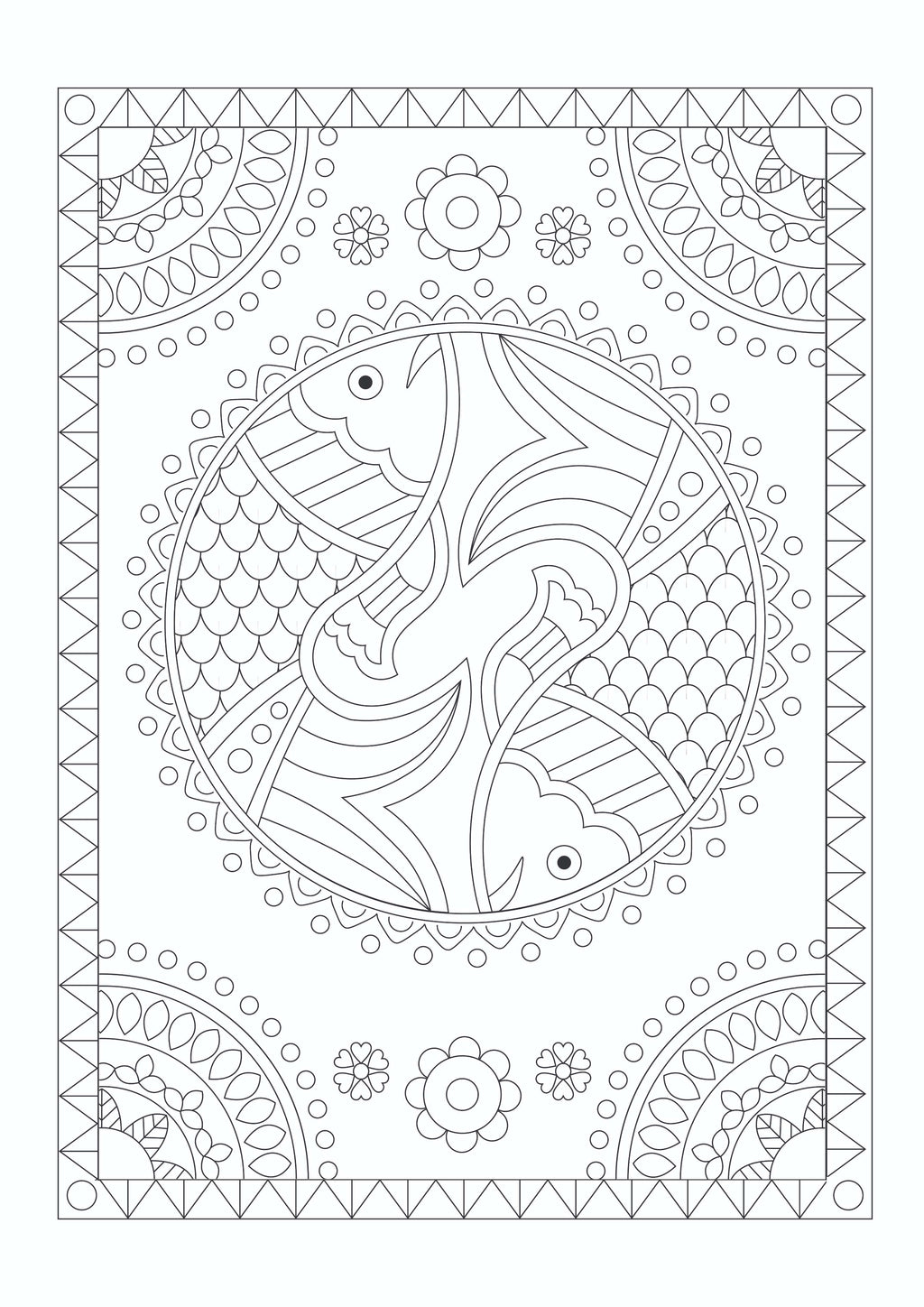 Arts of India Colouring Book
