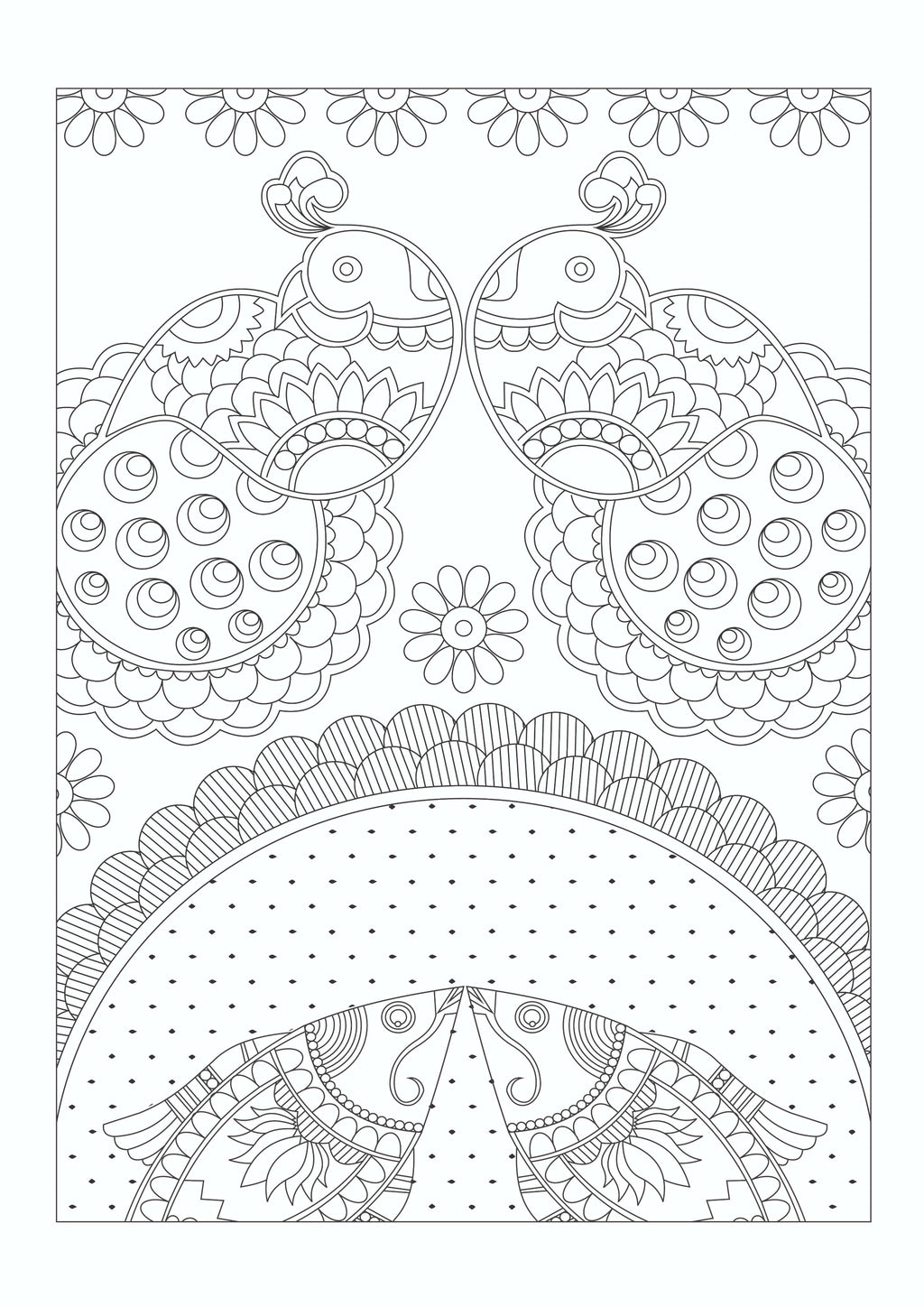 Arts of India Colouring Book