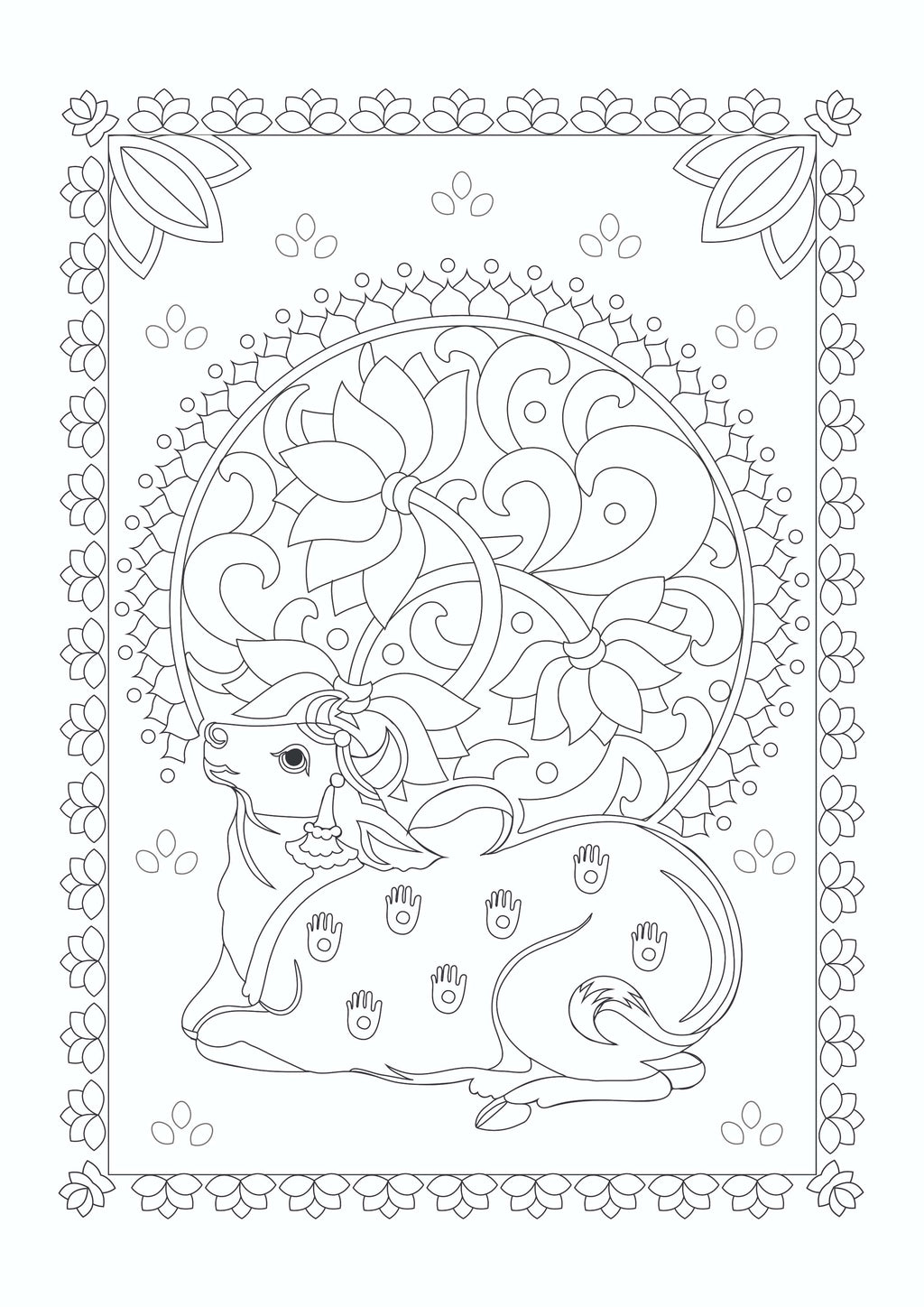 Arts of India Colouring Book