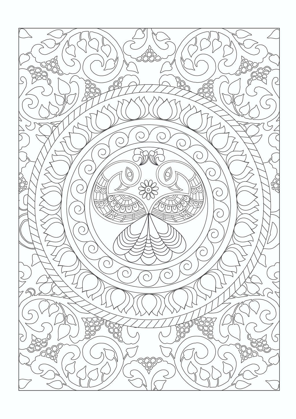 Arts of India Colouring Book