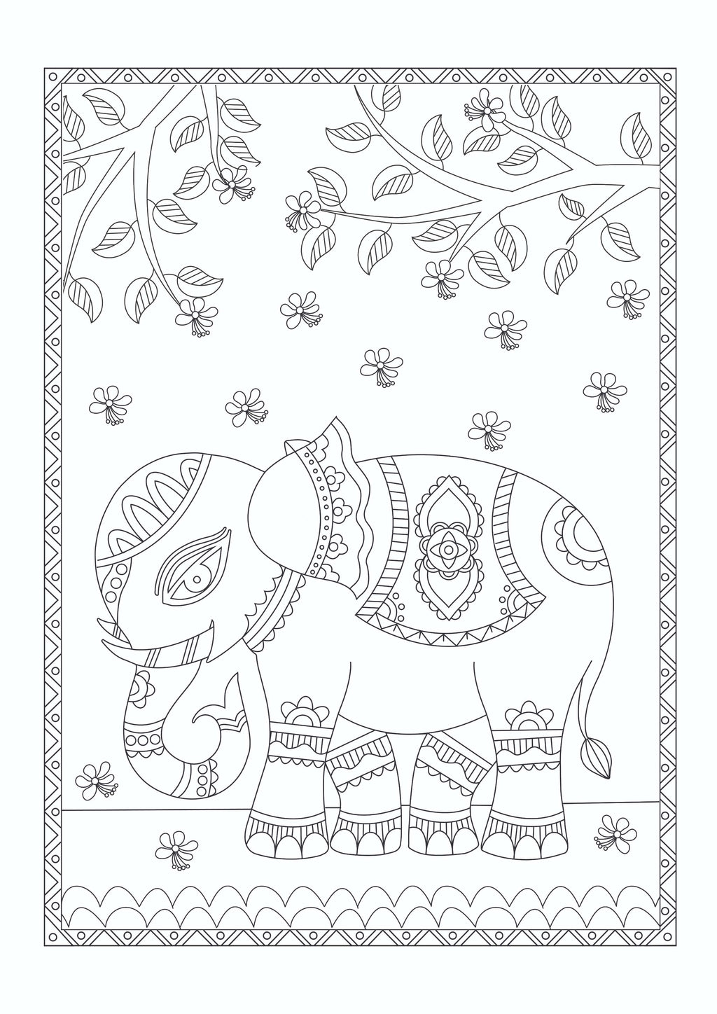 Arts of India Colouring Book