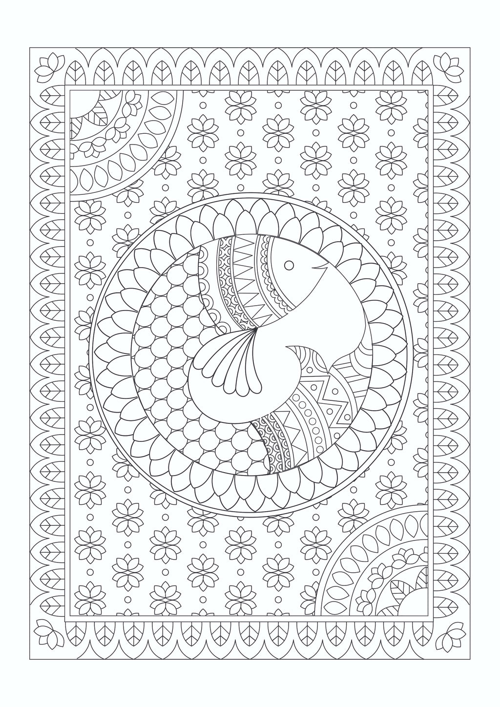 Arts of India Colouring Book