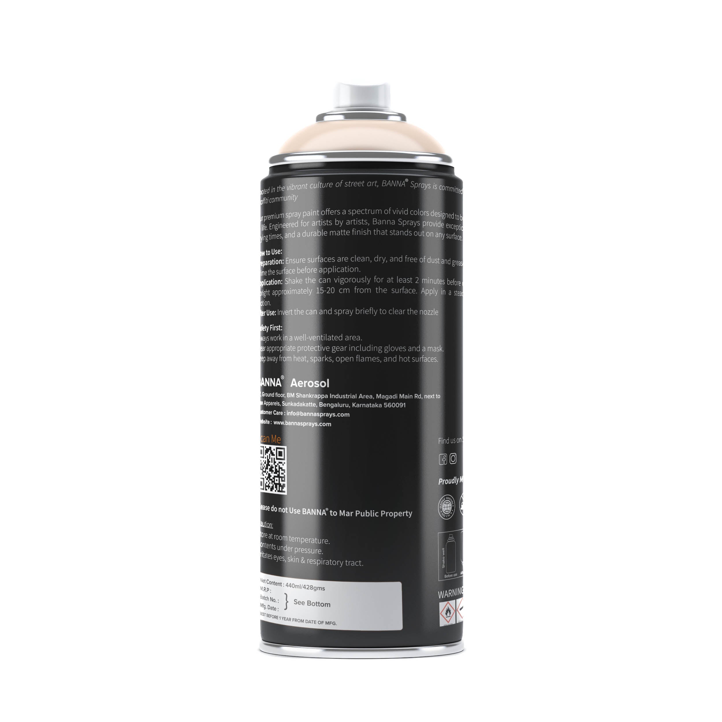 Graffiti Spray Paint Pale 400ml Bottle