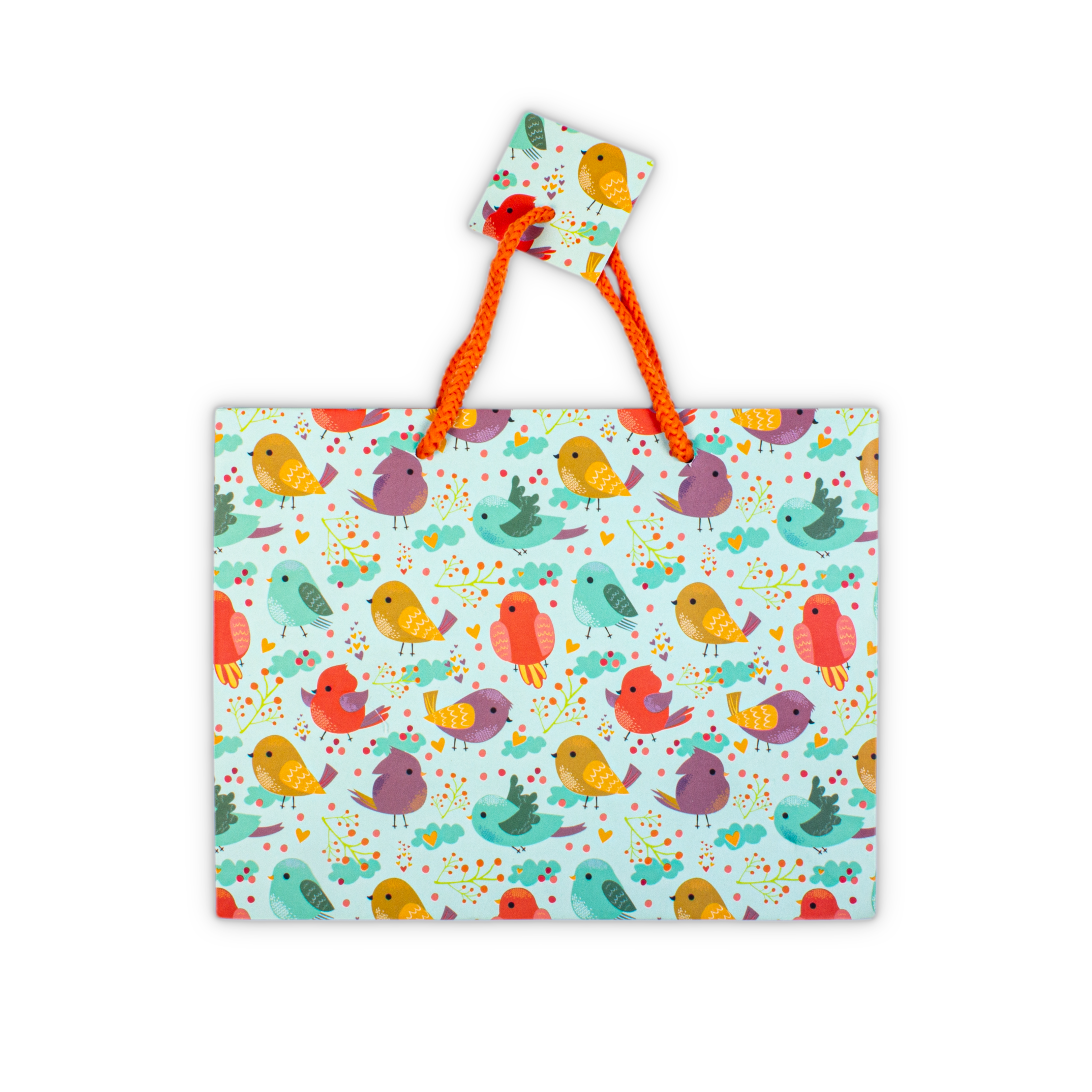 Gift Bag Birds L9 x W7 x D4inch 1pc