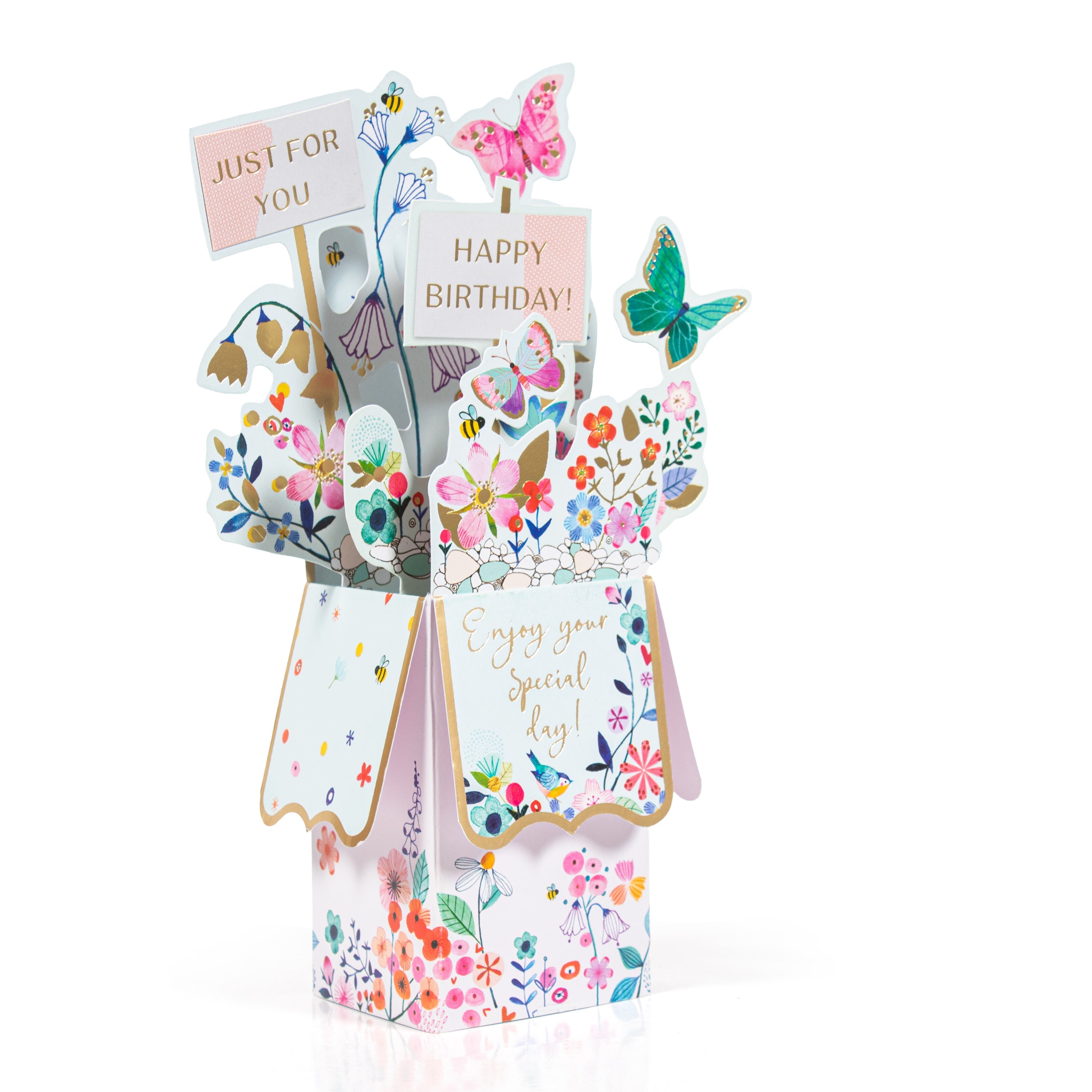 3D Pop Up Birthday Card and Envelope - Birthday Bouquet 1pc