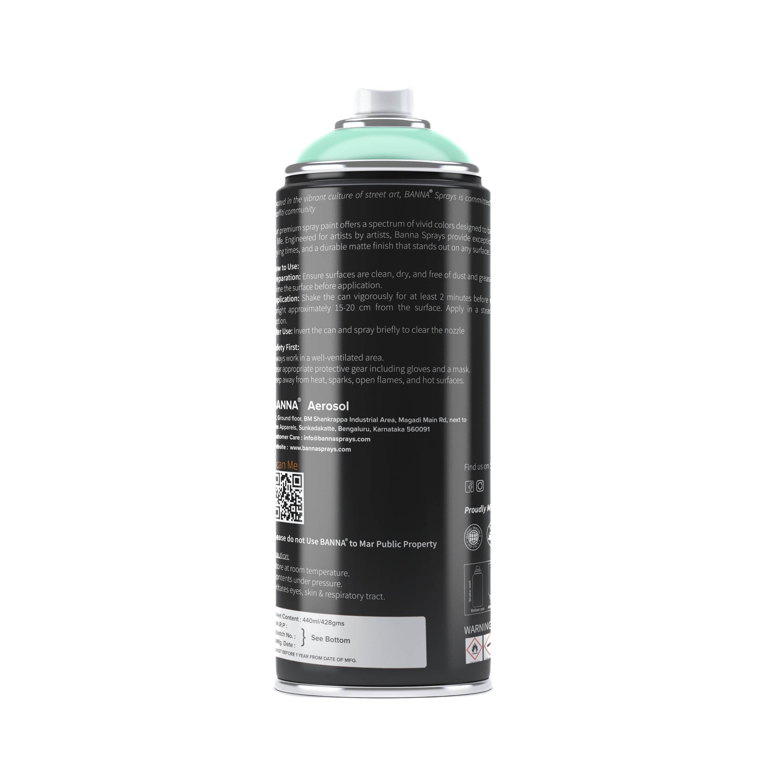 Graffiti Spray Paint Sage Light 400ml Bottle