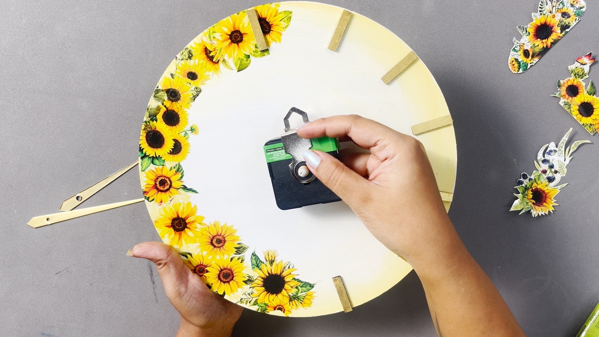 DIY Clock Making Kit 10inch Dia 2mm Thick 1PC