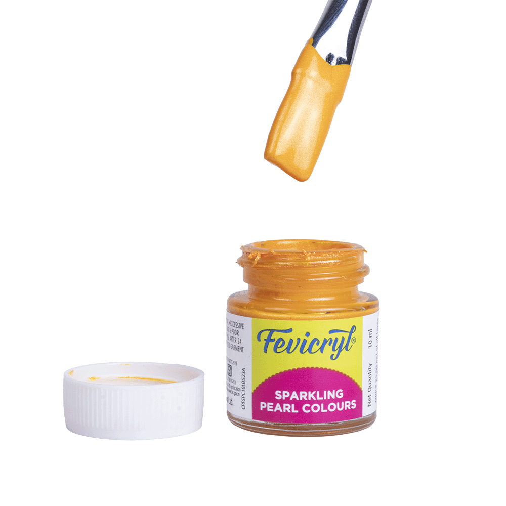 Fevicryl Color Sparkling Pearl Golden Yellow 10ml