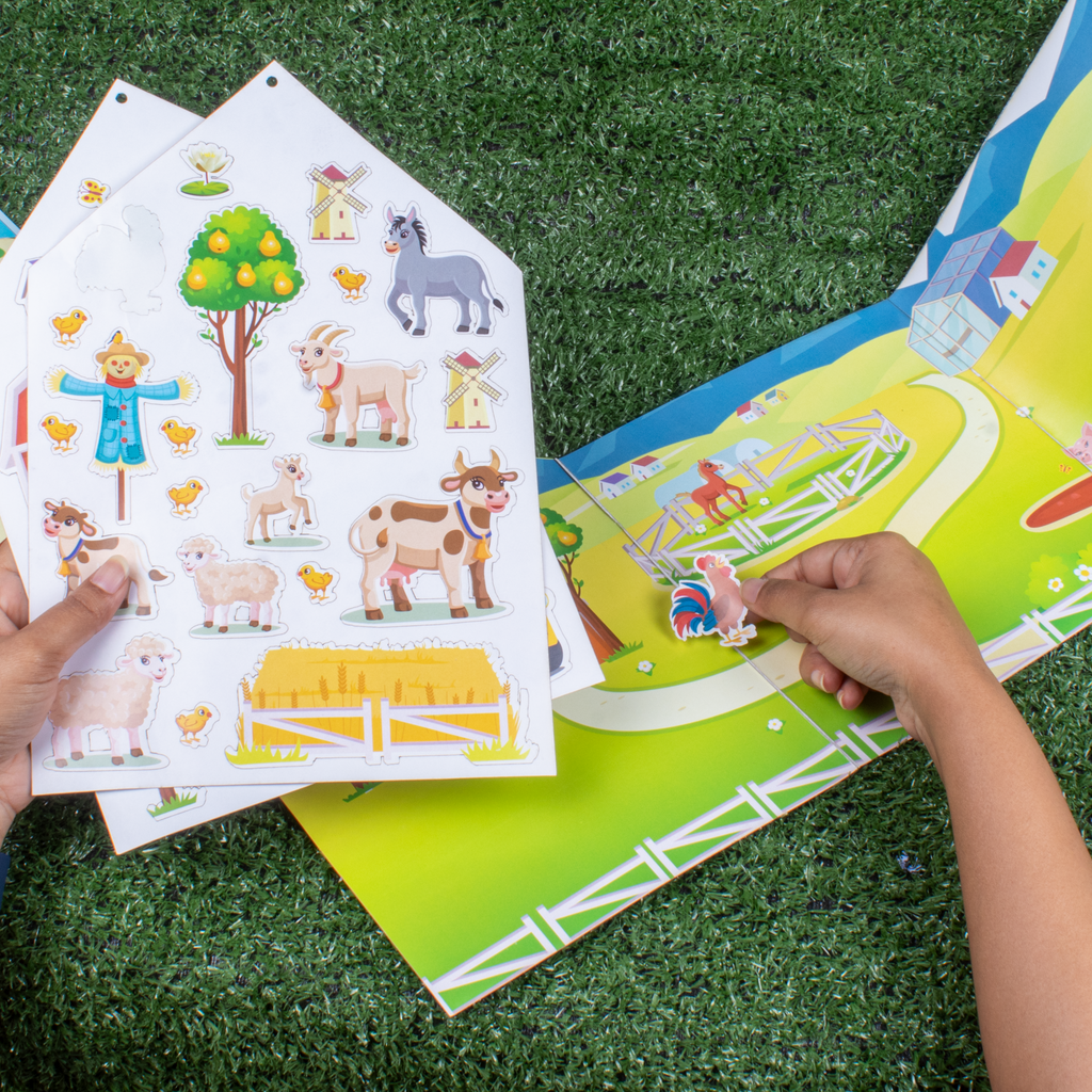 Sticker Sheets Zoo Approx 11.5 x 7.75inch 2pages
