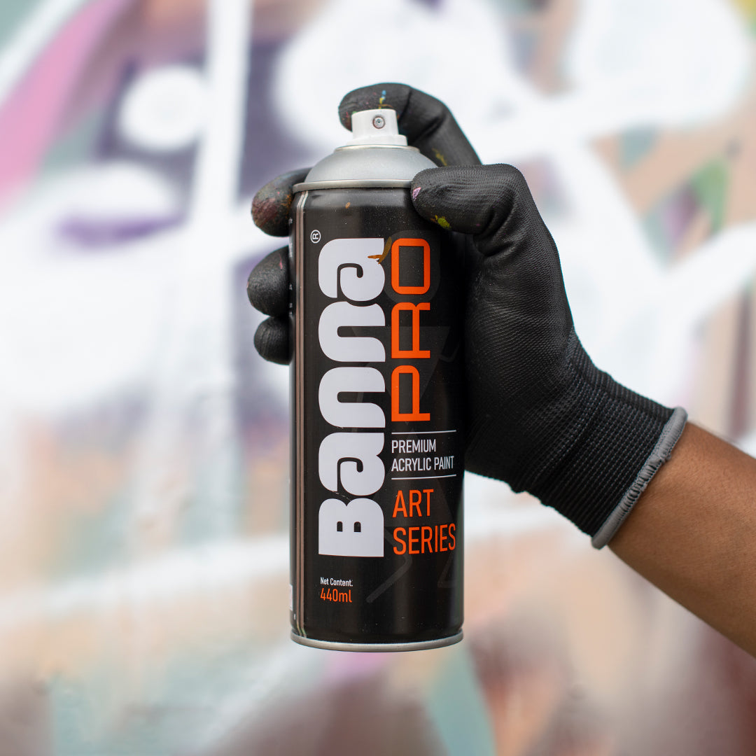 Graffiti Spray Paint Silver Shimmer 400ml Bottle