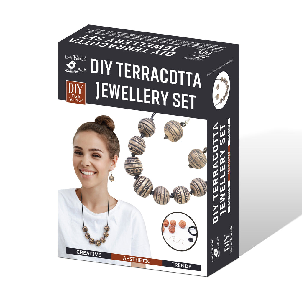 Diy Terracotta Necklace Kit 1pc Box