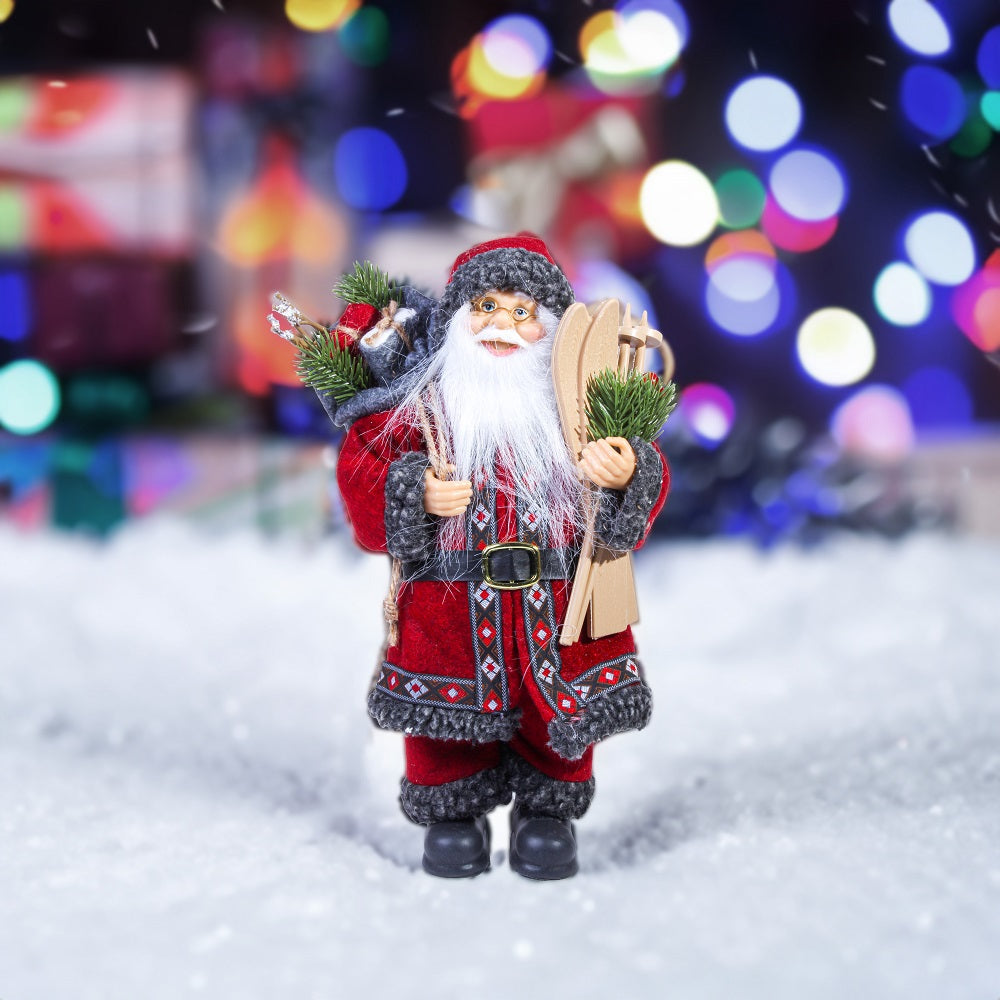 Vintage Christmas Santa Figurines Deluxe Assorted 30Cm 1Pc
