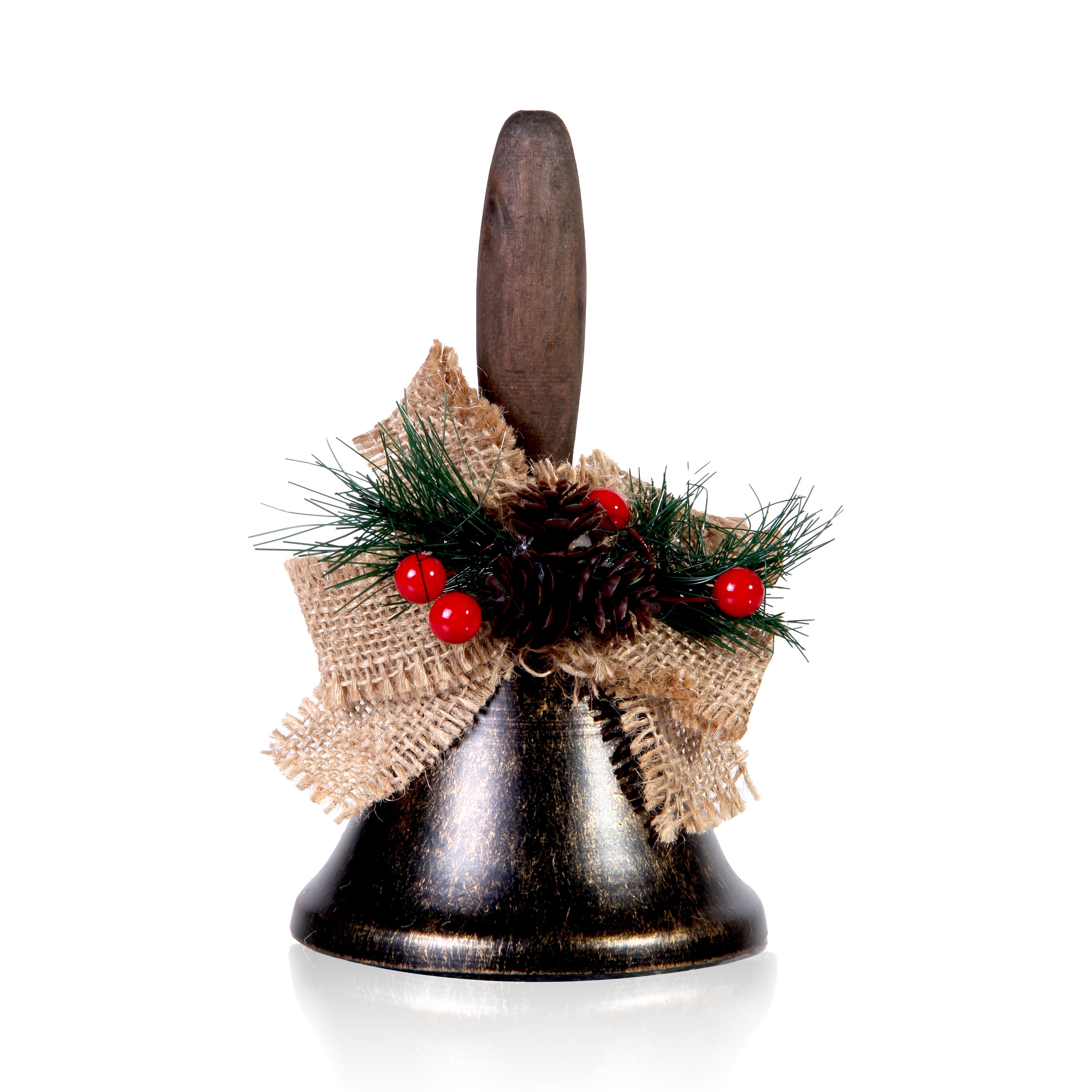 Vintage Santa Bell Assorted 10Cm 1Pc