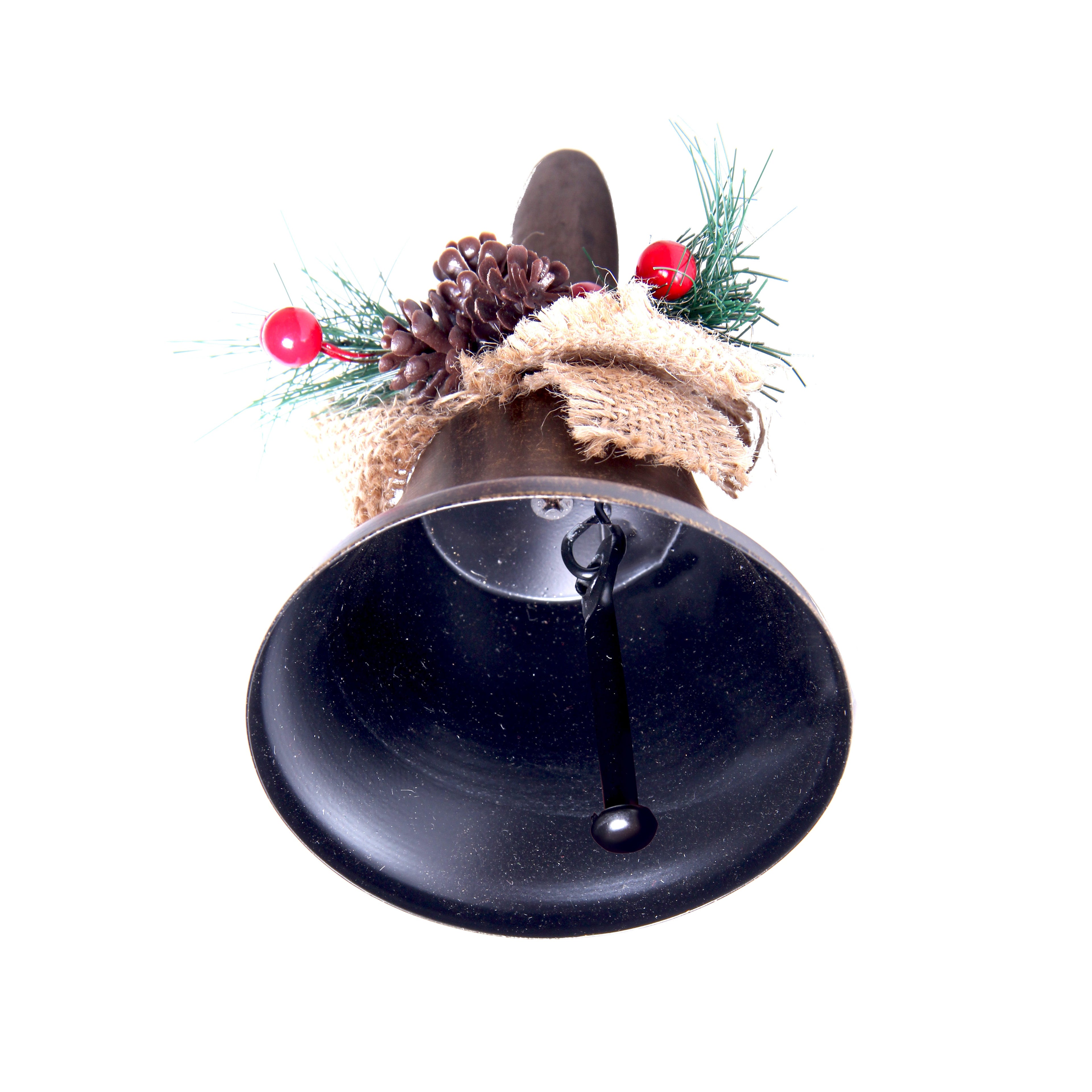 Vintage Santa Bell Assorted 10Cm 1Pc