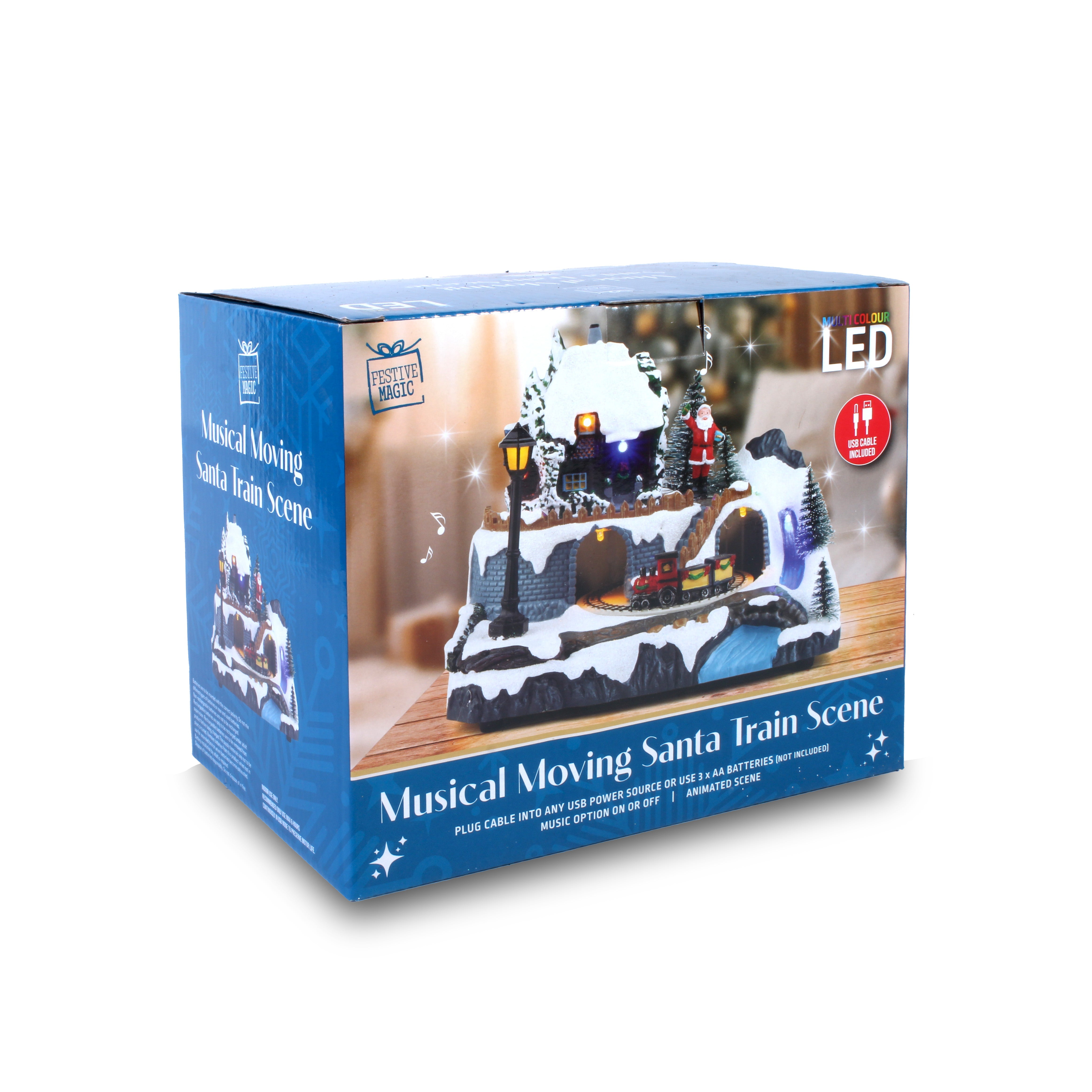 Led Musical Christmas House Assorted 1Pc