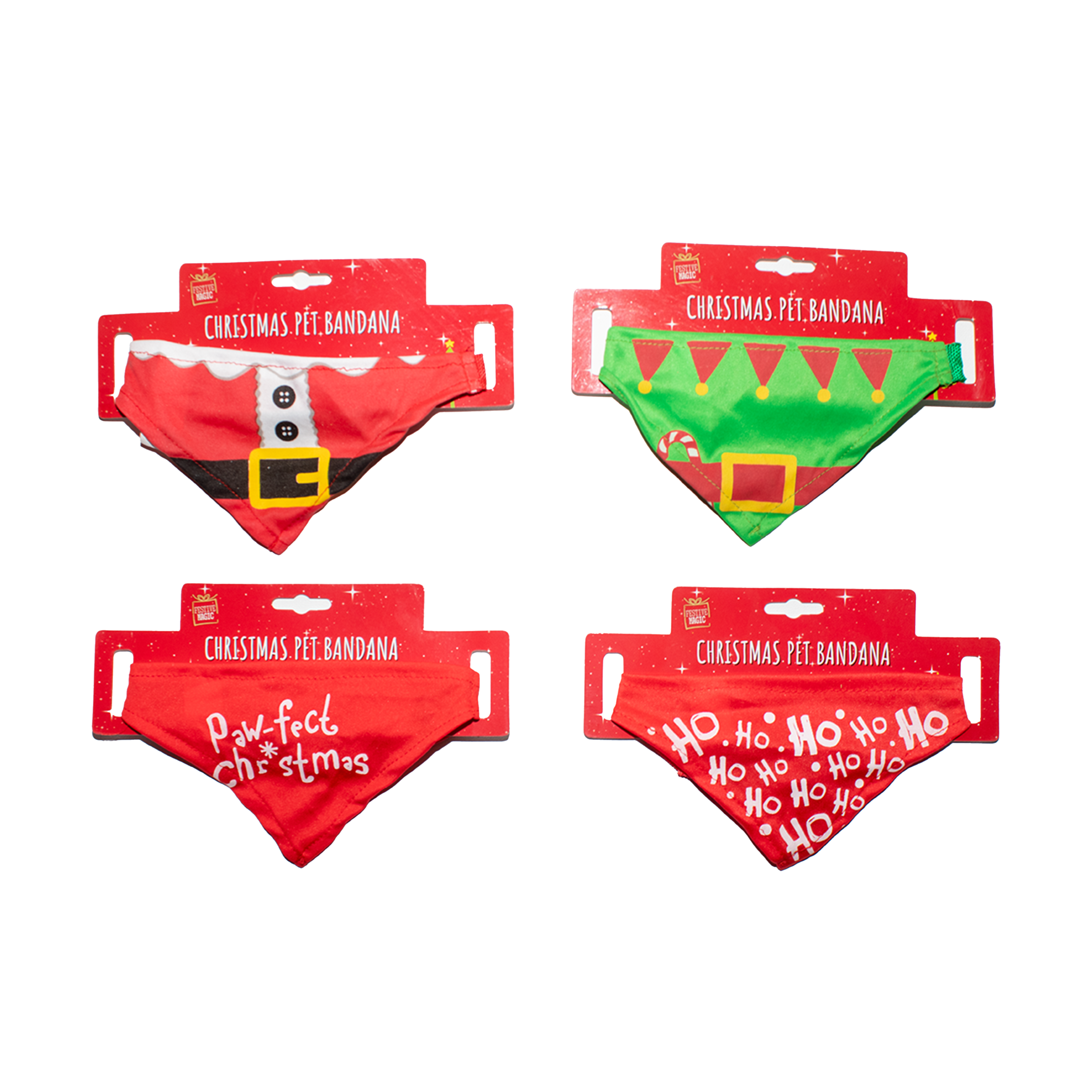 Christmas Pet Bandana - Assorted, 1pc, Assorted Design