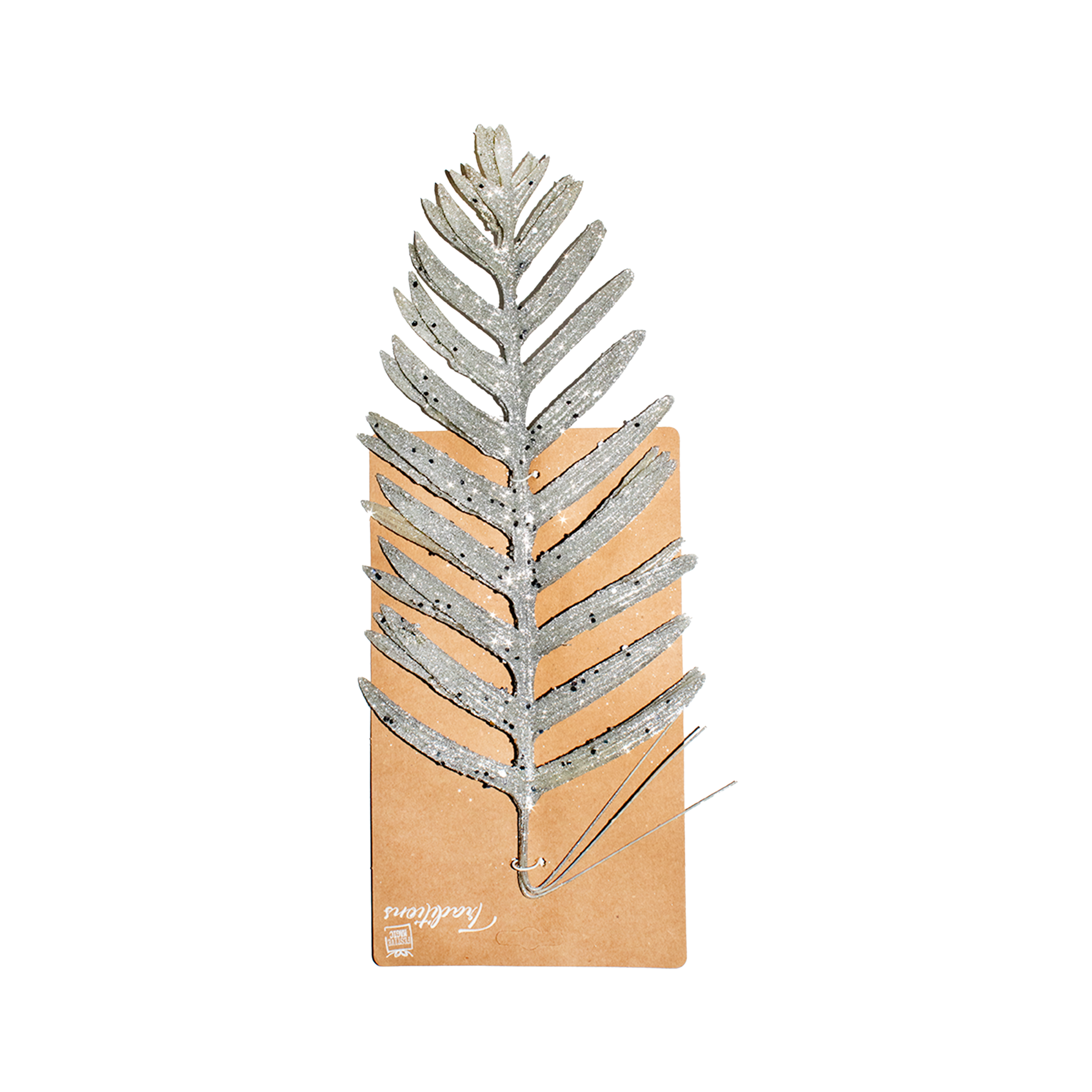 Glitter Leafy Stem - Assorted Design, 3pc