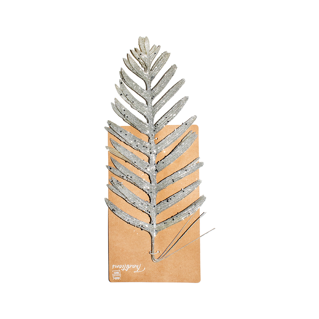 Glitter Leafy Stem - Assorted Design, 3pc