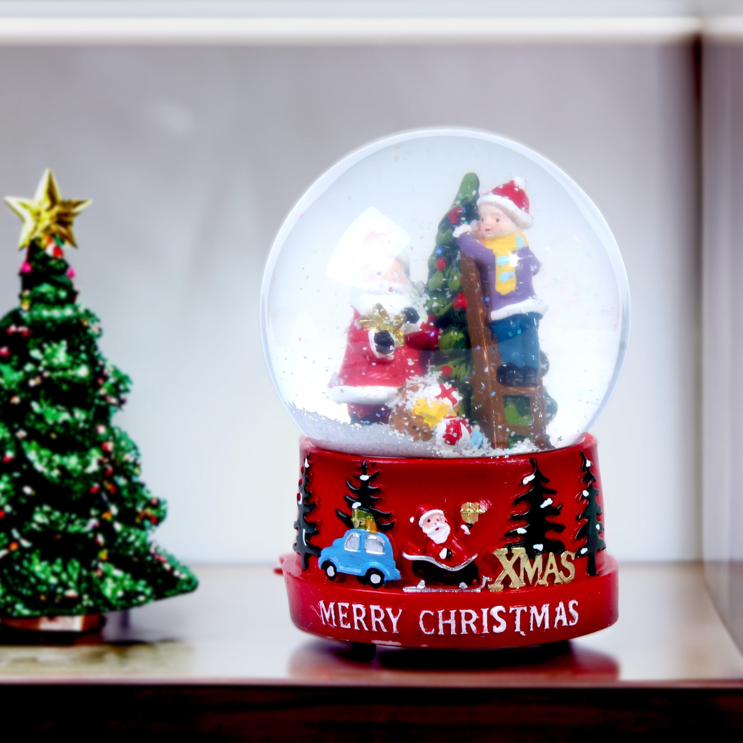 Musical Santa Waterball Assorted 1Pc