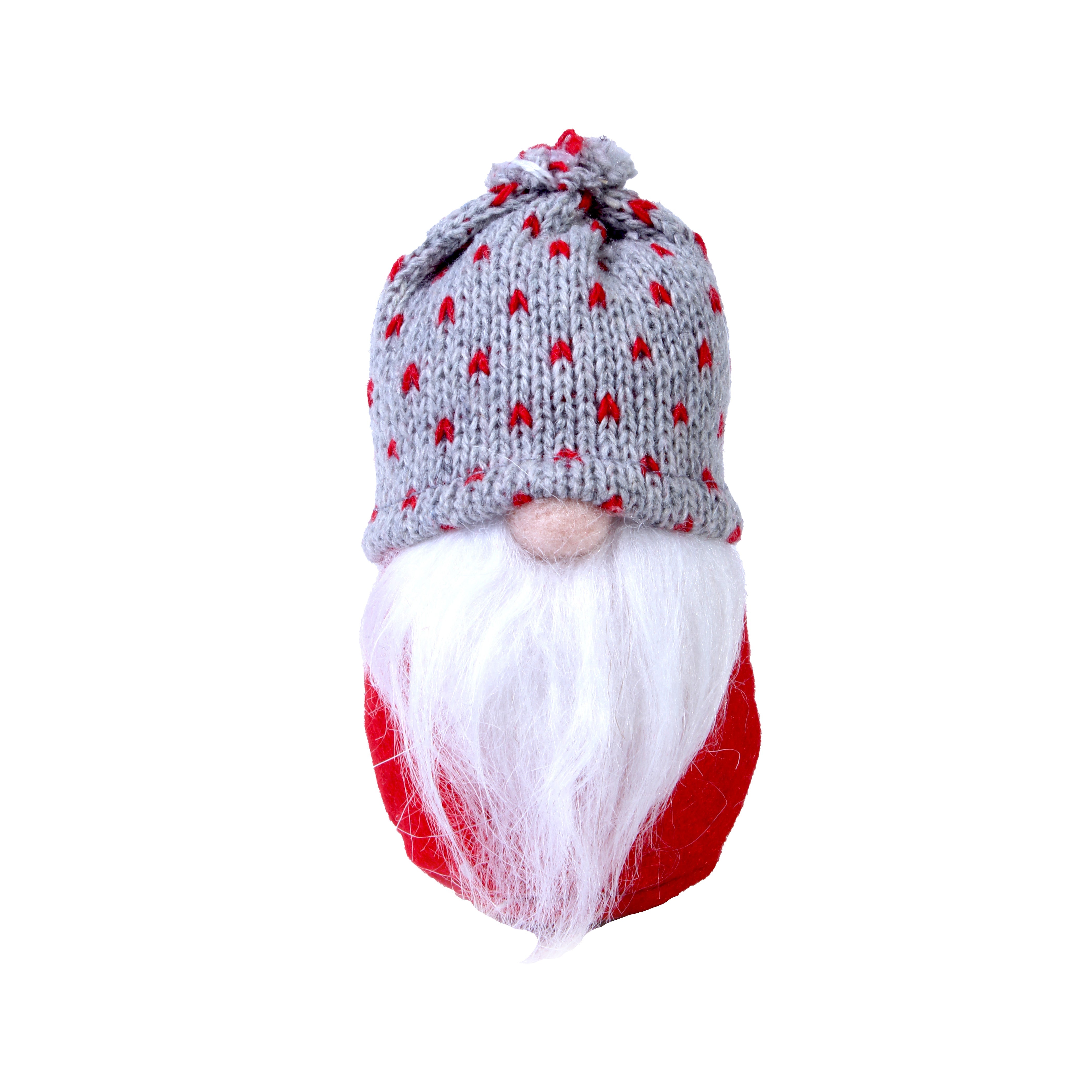 Hanging Gnome Knitted Beanie Assorted 10Cm 1Pc