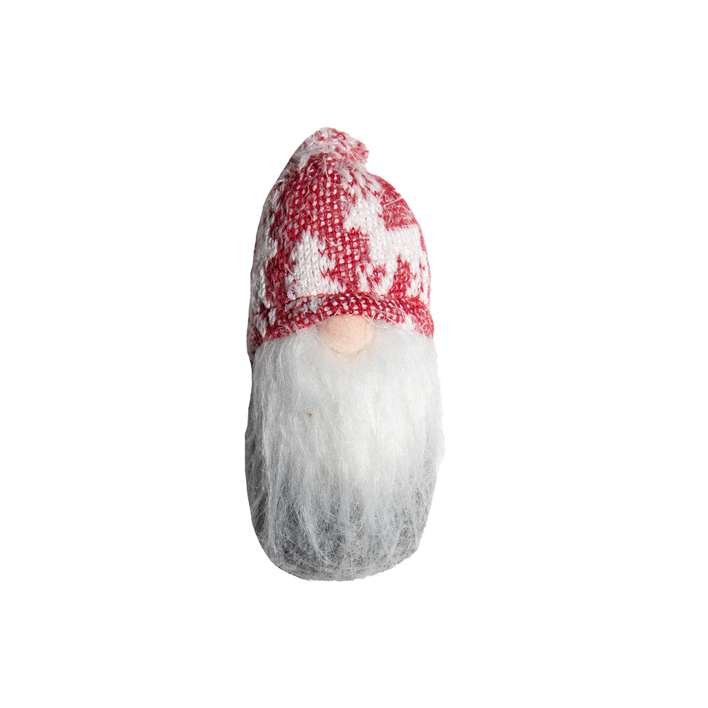Hanging Gnome Knitted Beanie Assorted 10Cm 1Pc
