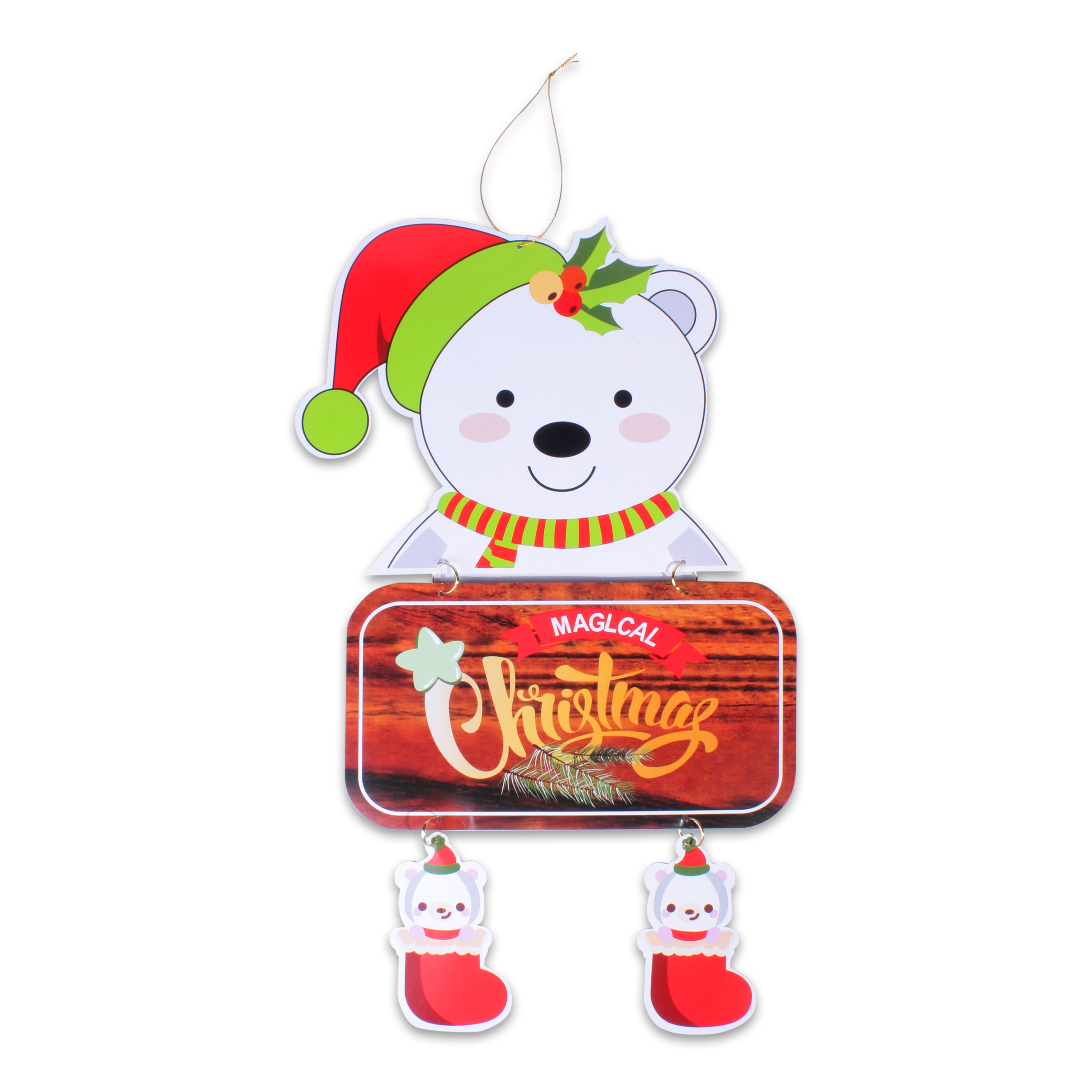 Christmas Character Window Dangler Assorted 1Pc
