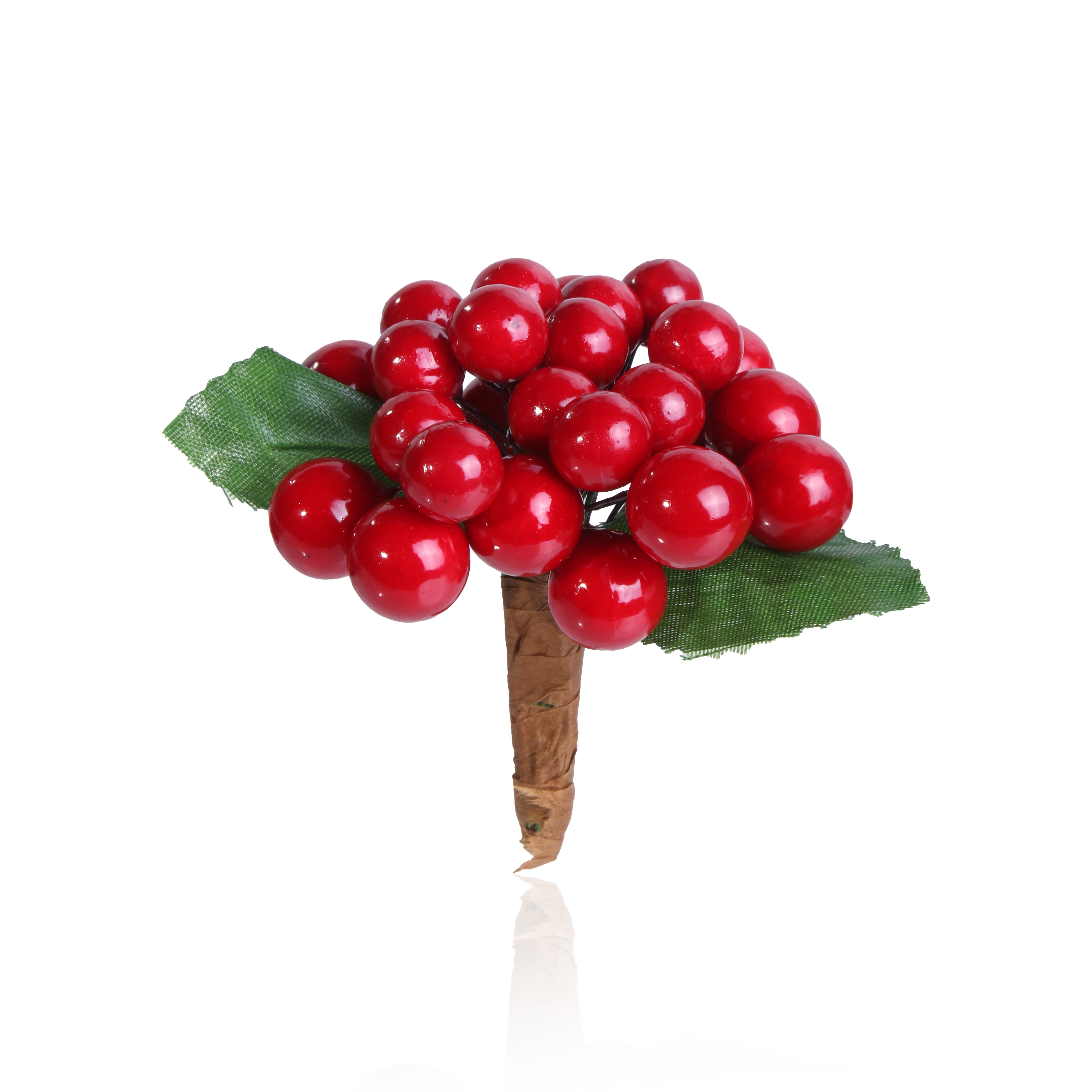 Matte Mini Berry Bunch Assorted COLOR GOLD/RED 10Cm 1Pc