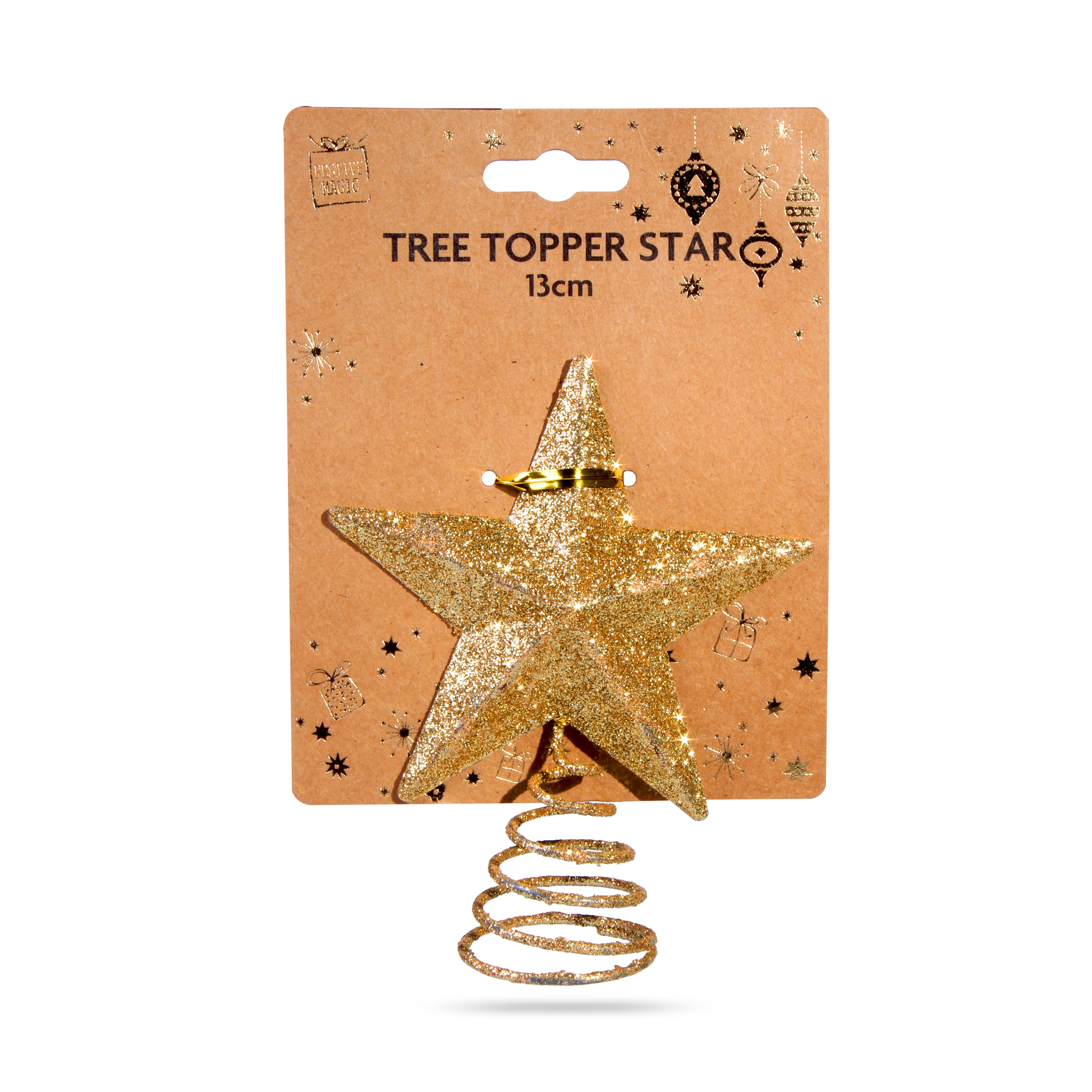 Mini Star Topper Gold 13Cm 1Pc