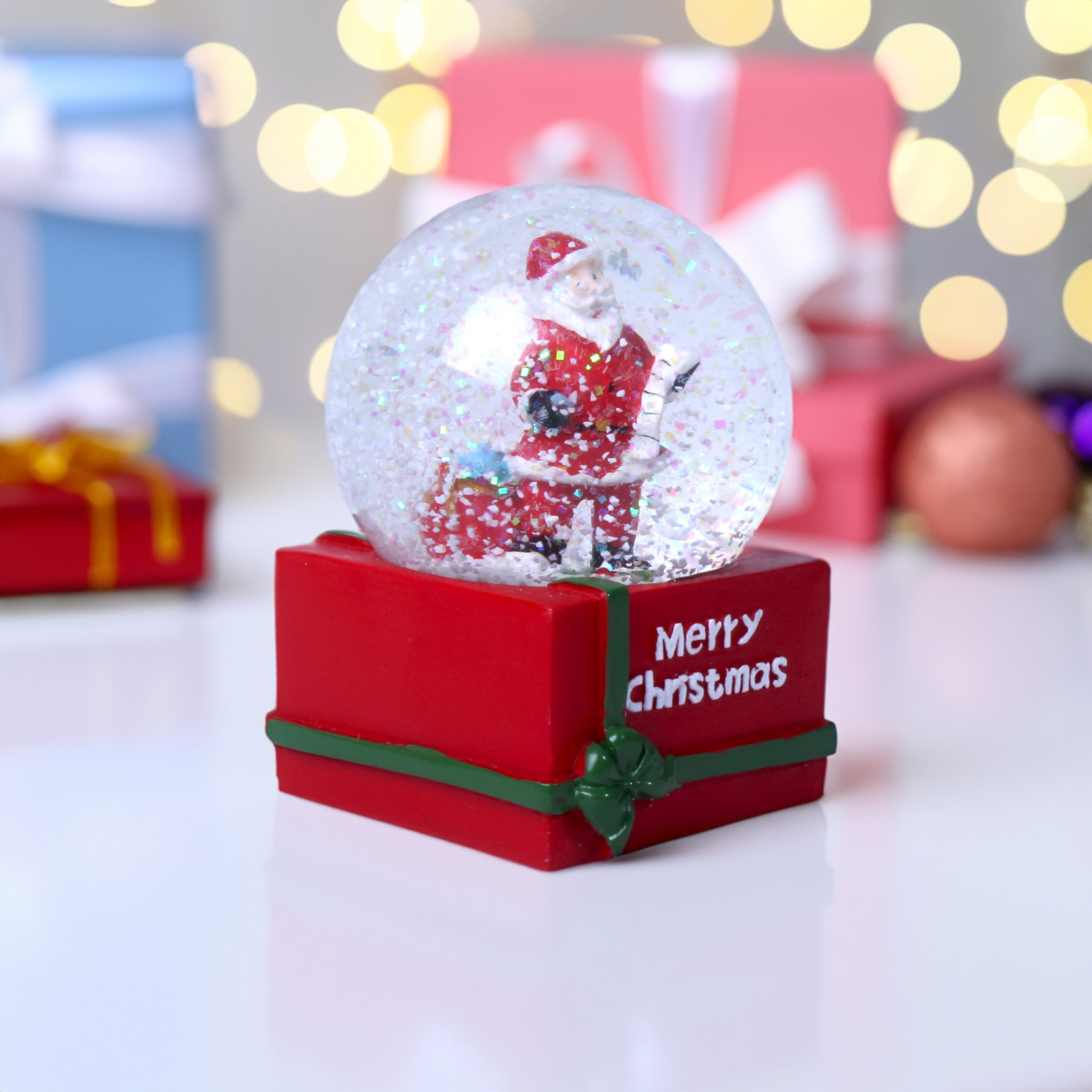 Waterball Square Base Santa Assorted Design