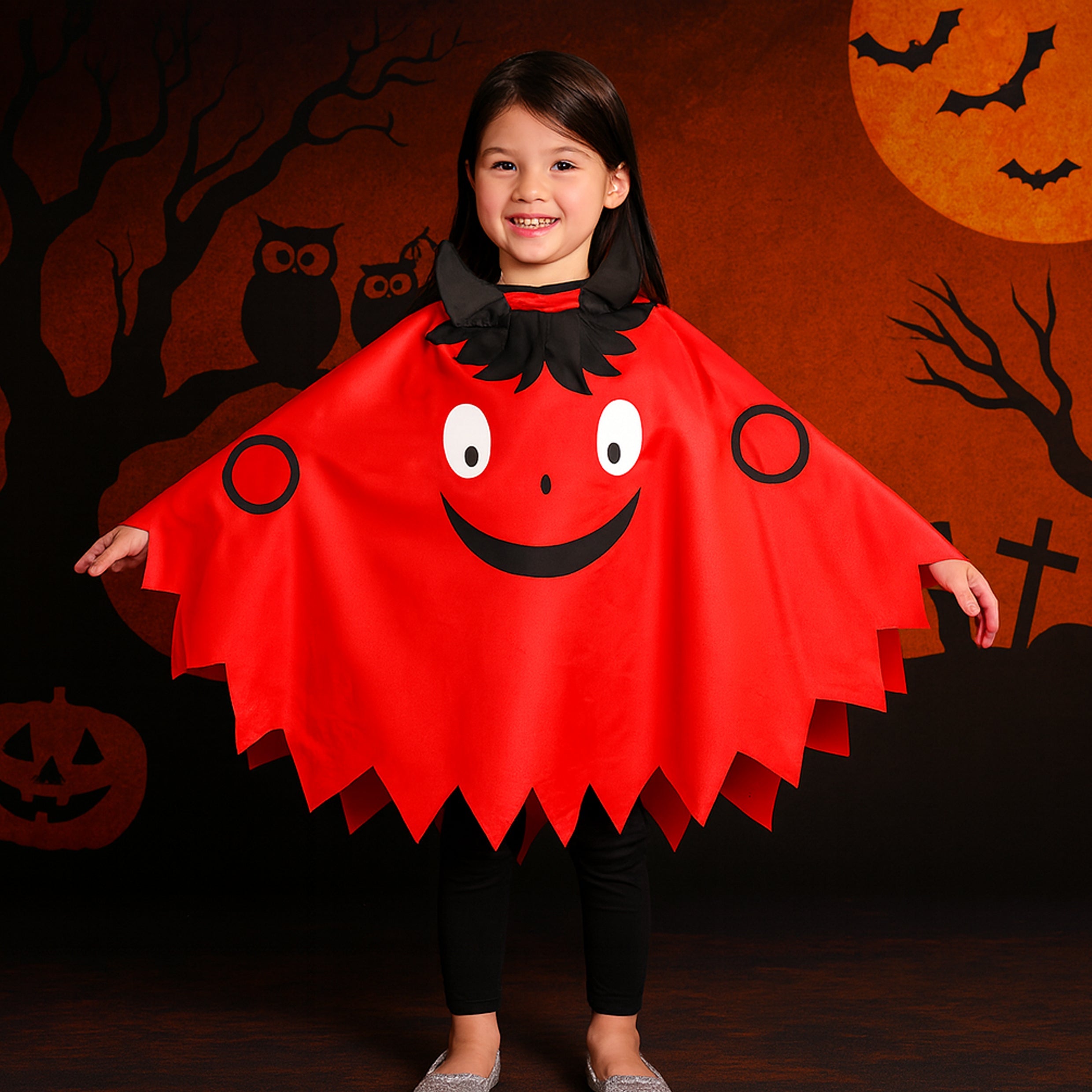 Devil Poncho for kids 1pc