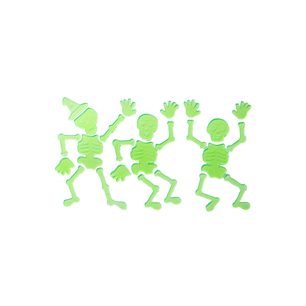 Glow-in-the-dark Gel Cling Skeleton 1pc