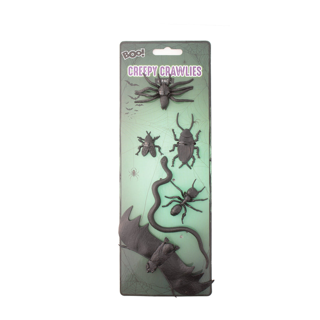 Creepy Crawlies Bugs & Bat 6pc pack