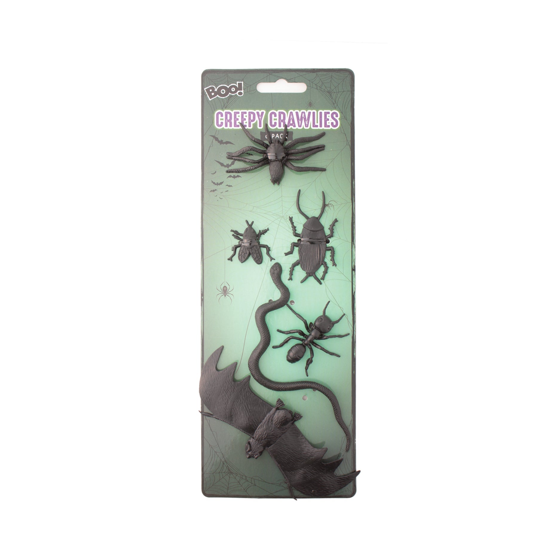 Creepy Crawlies Bugs & Bat 6pc pack