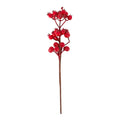 Christmas Decor Glossy Berry Bunch Stem Red 30cm 1pc