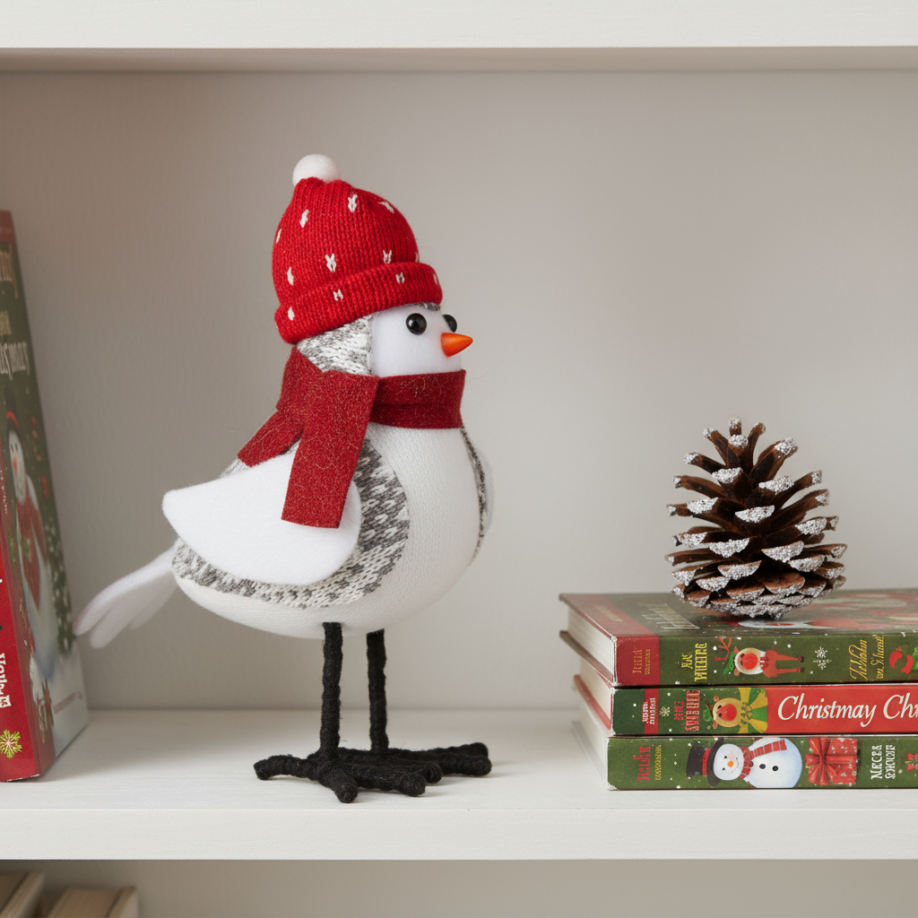 Christmas Decoration Snow Birdie 19 X 11 X 9cm 1pc