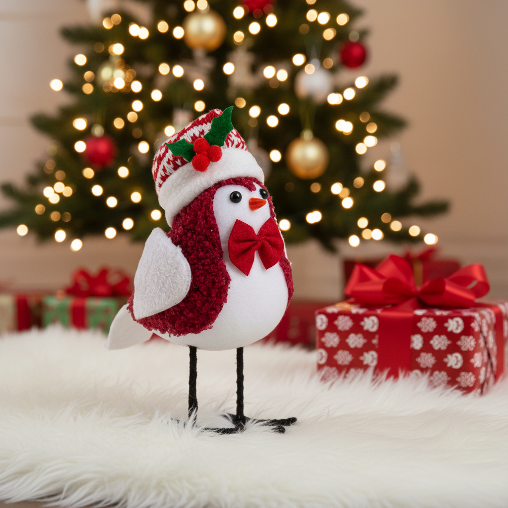 Christmas Decoration Festive Birdie 19 X 11 X 9cm 1pc