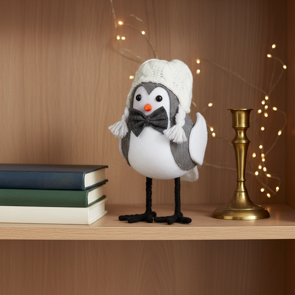 Christmas Decoration Winter Bird 19 X 11 X 9cm 1pc