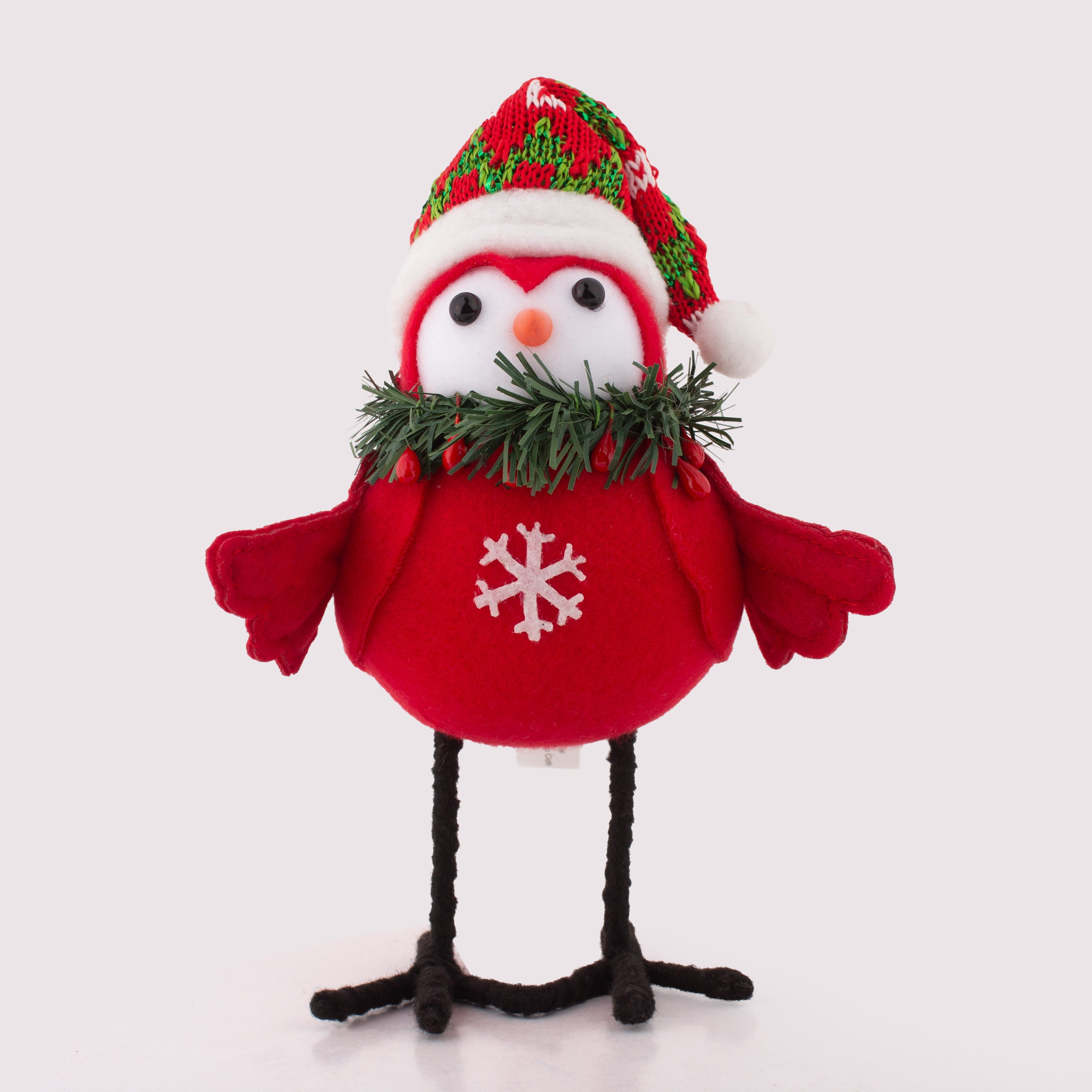 Christmas Decoration Festive Bird 19 X 11 X 9cm 1pc