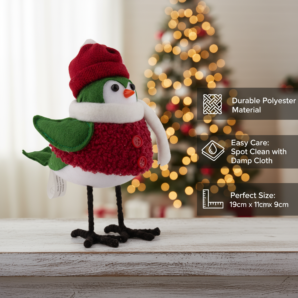 Christmas Decoration Christmas Birdie 19 X 11 X 9cm 1pc
