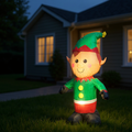 LED - Inflatable Christmas Decoration Electric Air Power Blow Up with Light Elf 120cm 1pc
