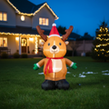 LED - Inflatable Christmas Decoration Electric Air Power Blow Up with Light Reindeer 120cm 1pc