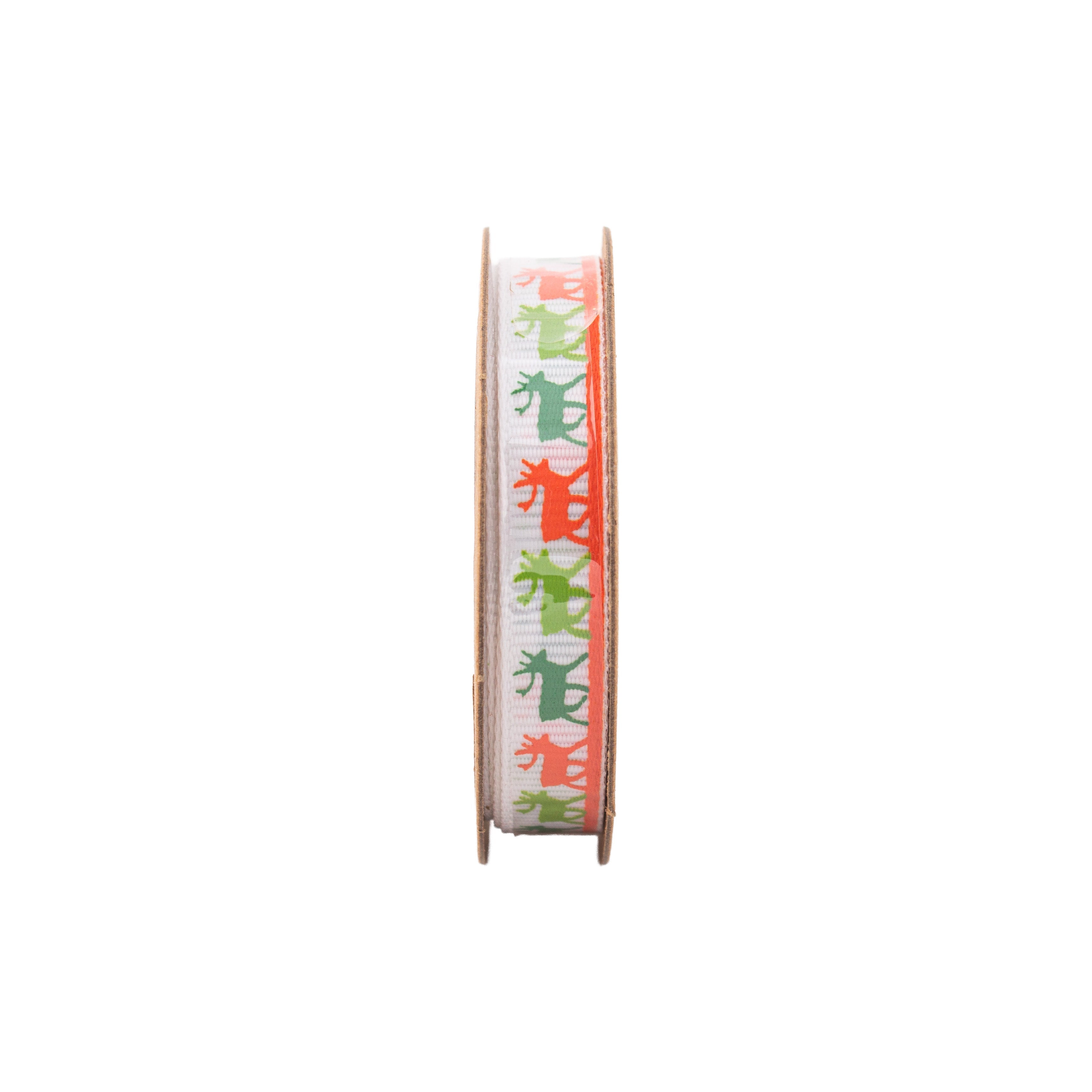 Christmas Ribbon Assorted 10mm X 2m 1 Roll