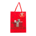 Christmas Gift Bag With Gold Foil Detailing Festive Gifts 26 X 10 X 32cm 1pc