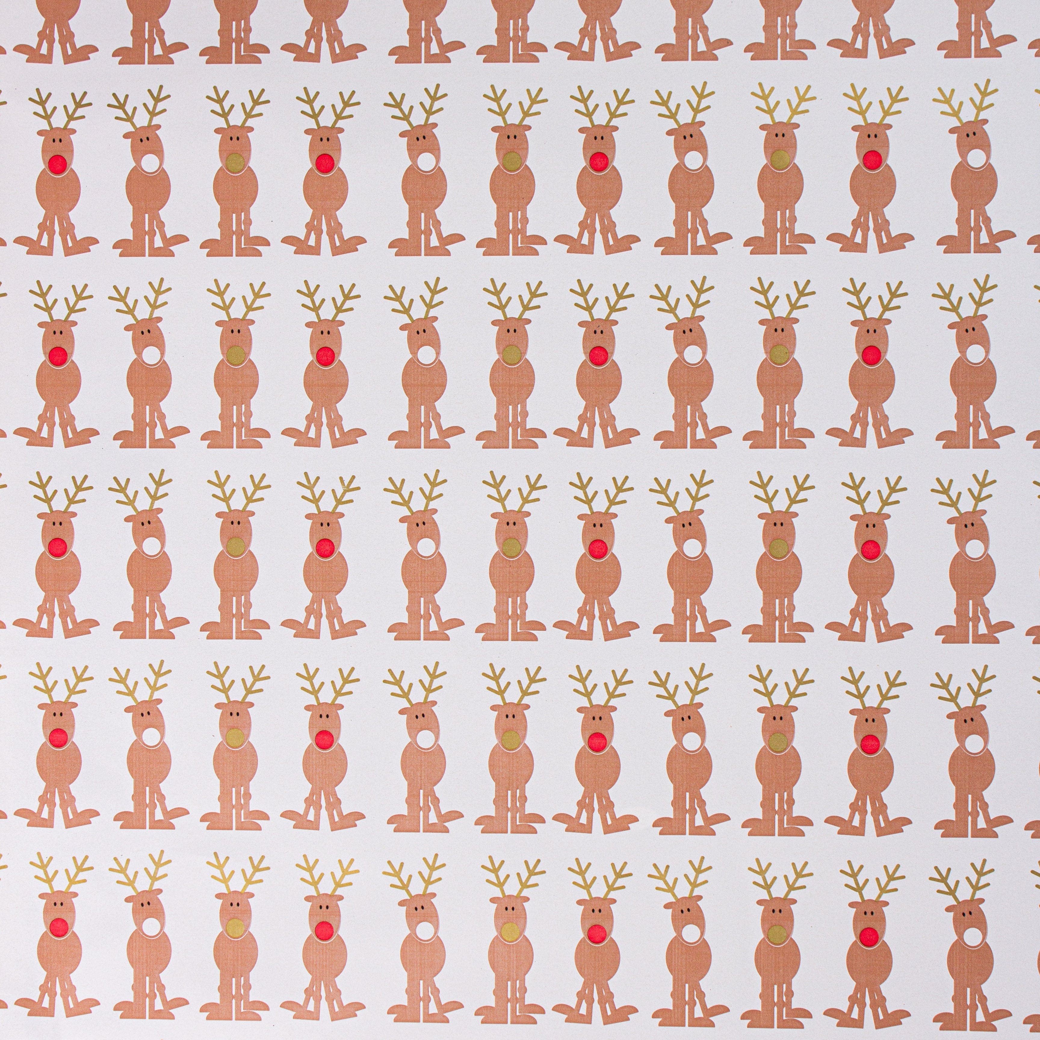 Christmas Gift Wrapping Paper Moose 70cm X 5m 1pc Roll