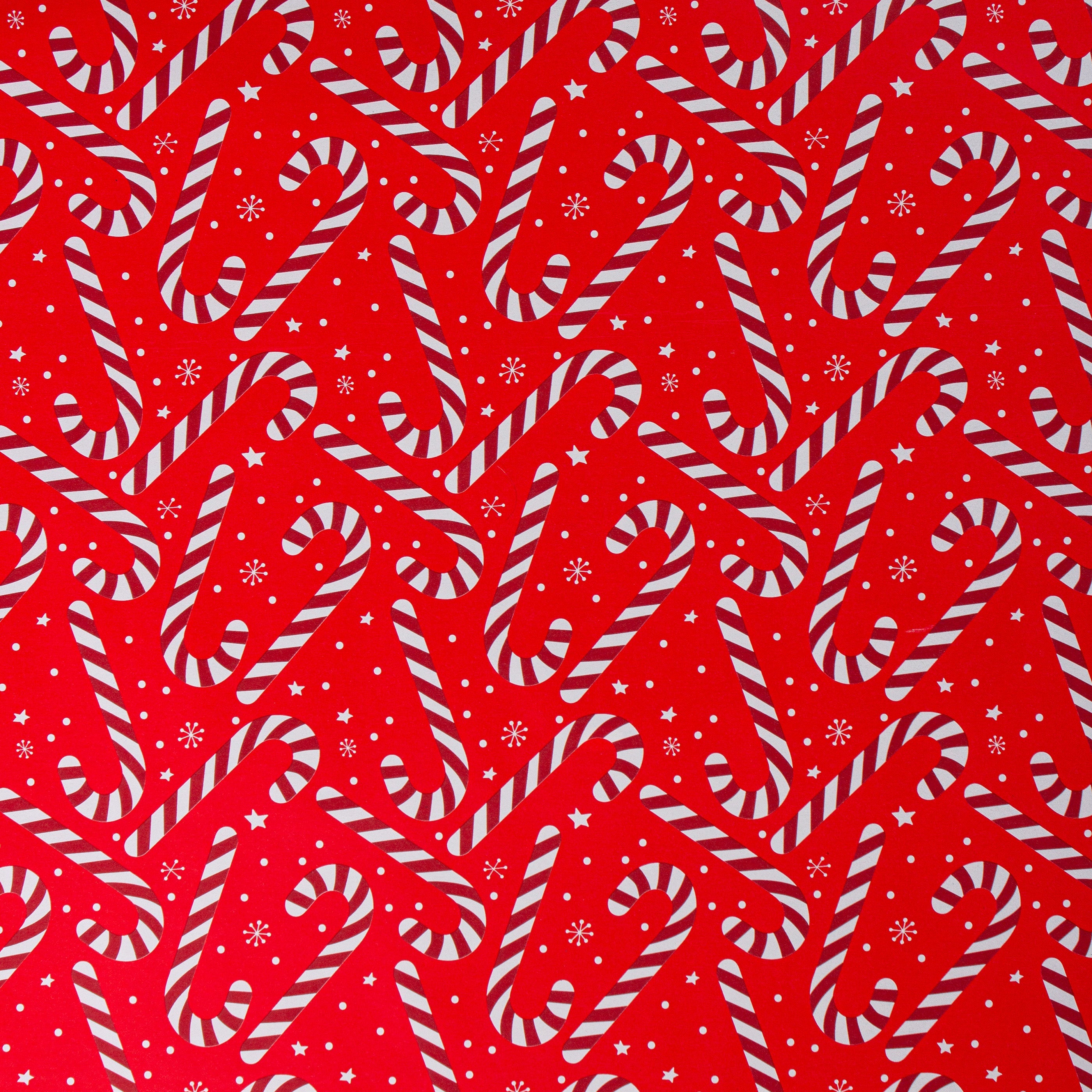 Christmas Gift Wrapping Paper Candy Cane 70cm X 5m 1pc Roll