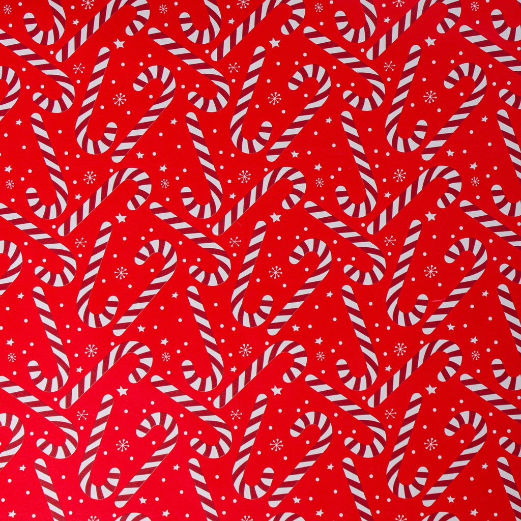 Christmas Gift Wrapping Paper Candy Cane 70cm X 5m 1pc Roll