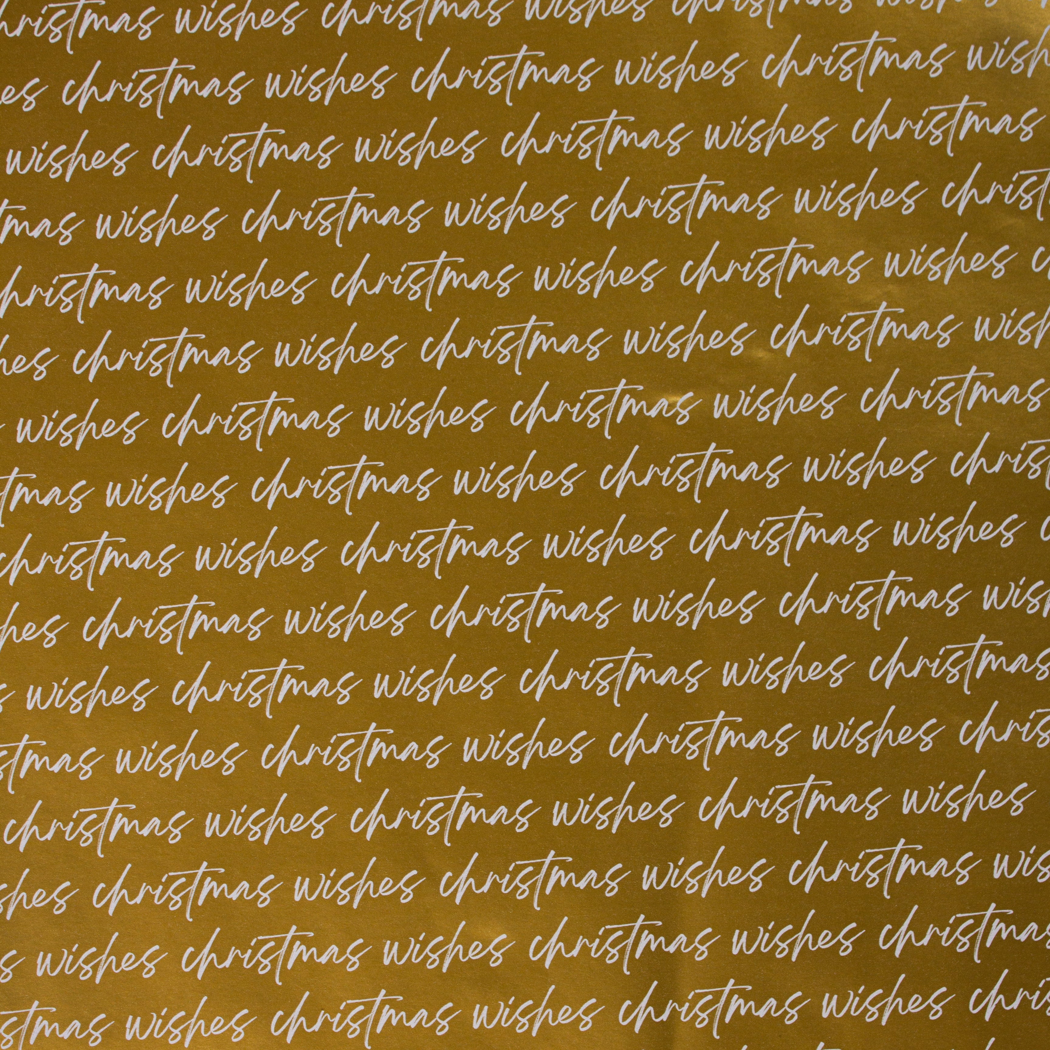 Christmas Gift Wrapping Paper Christmas Wishes 70cm X 5m 1pc Roll