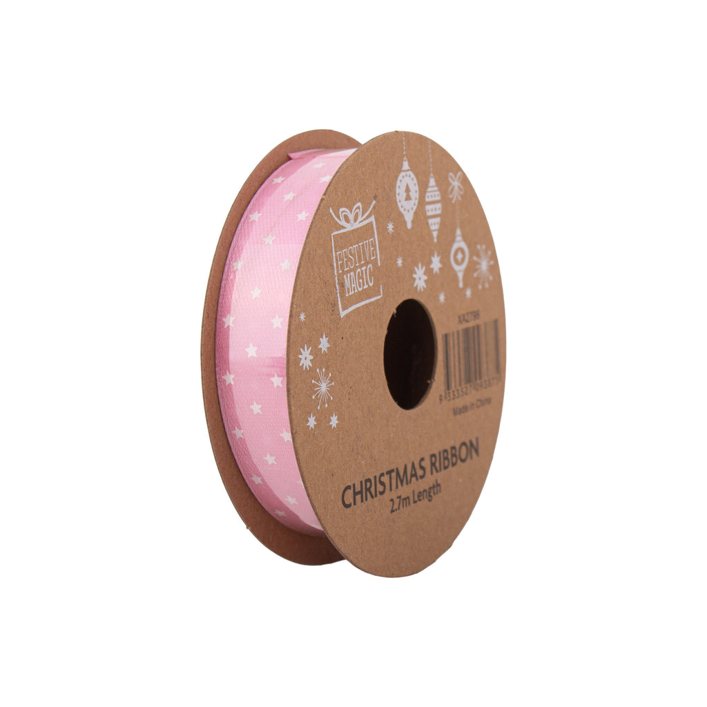 Ribbon Festive Collection Merry Medley 2.7m 5pcs Roll