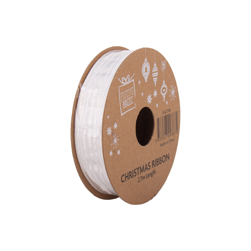 Ribbon Festive Collection Merry Medley 2.7m 5pcs Roll