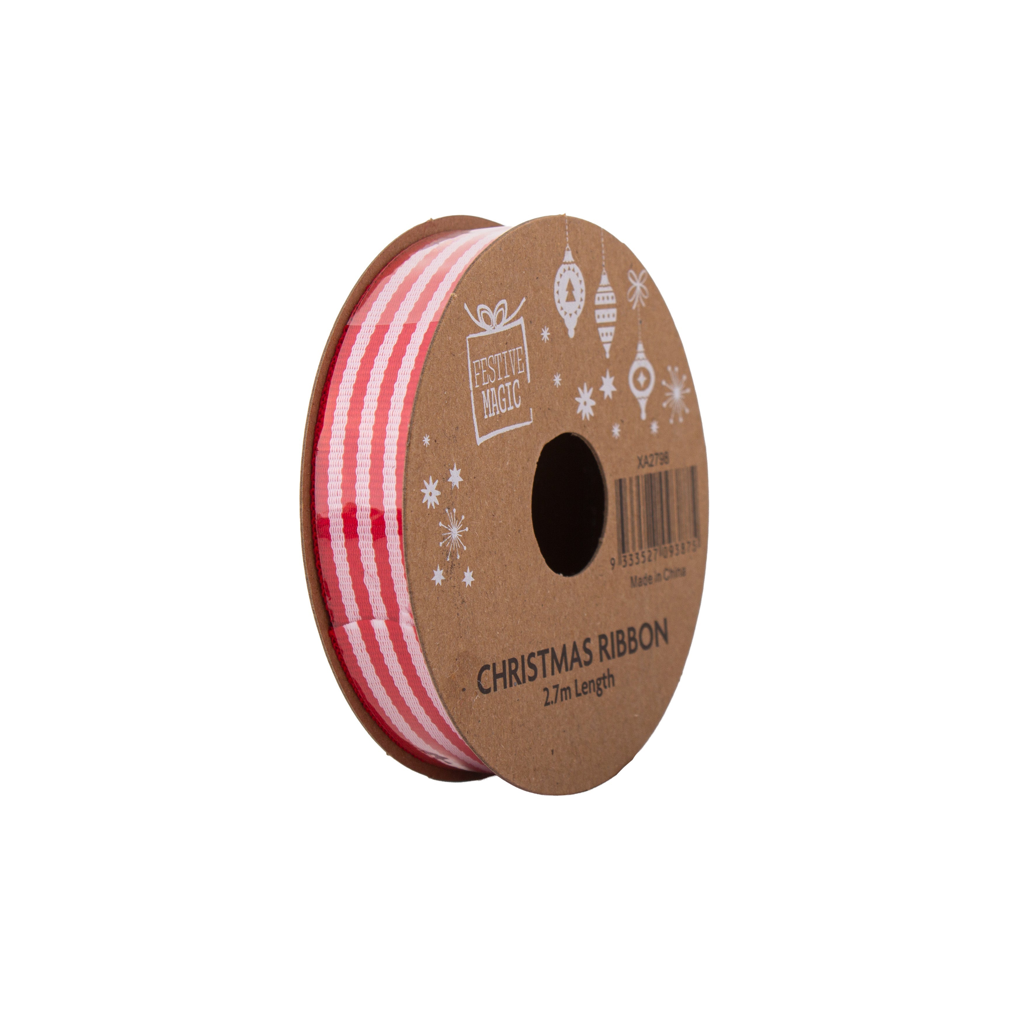 Ribbon Festive Collection Rosy Shimmer 2.7m 5pcs Roll